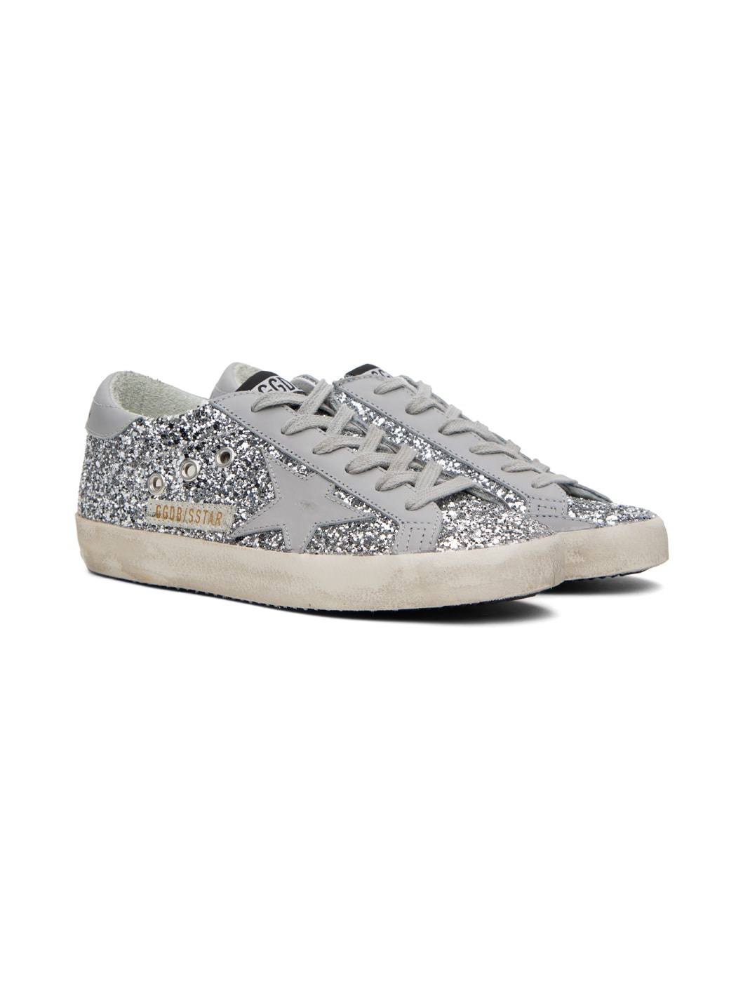 SSENSE Exclusive Silver Super-Star Classic Sneakers - 4