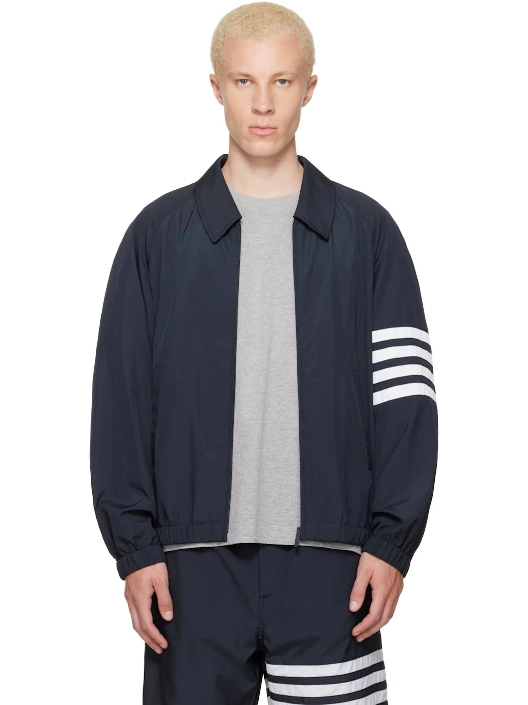 Navy Ripstop Raglan Coach Jacket - 1