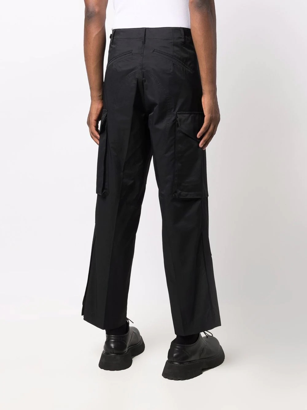 mid-rise straight-leg trousers - 4