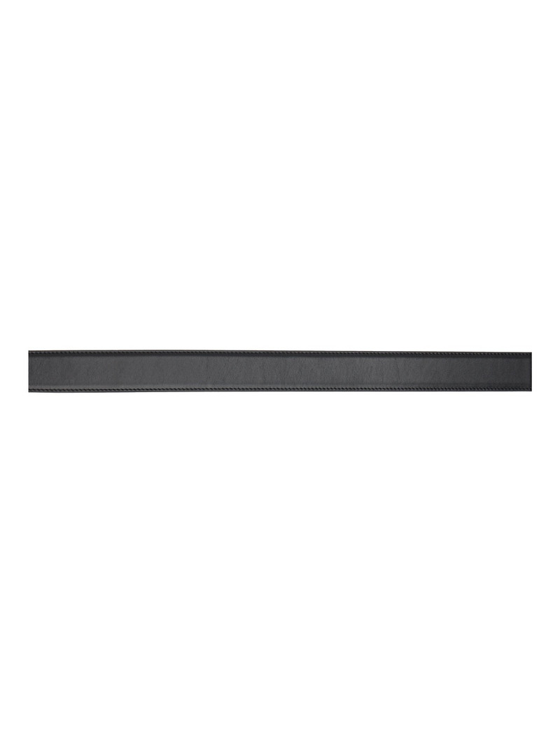 The Row Black Vintage Leather Belt outlook