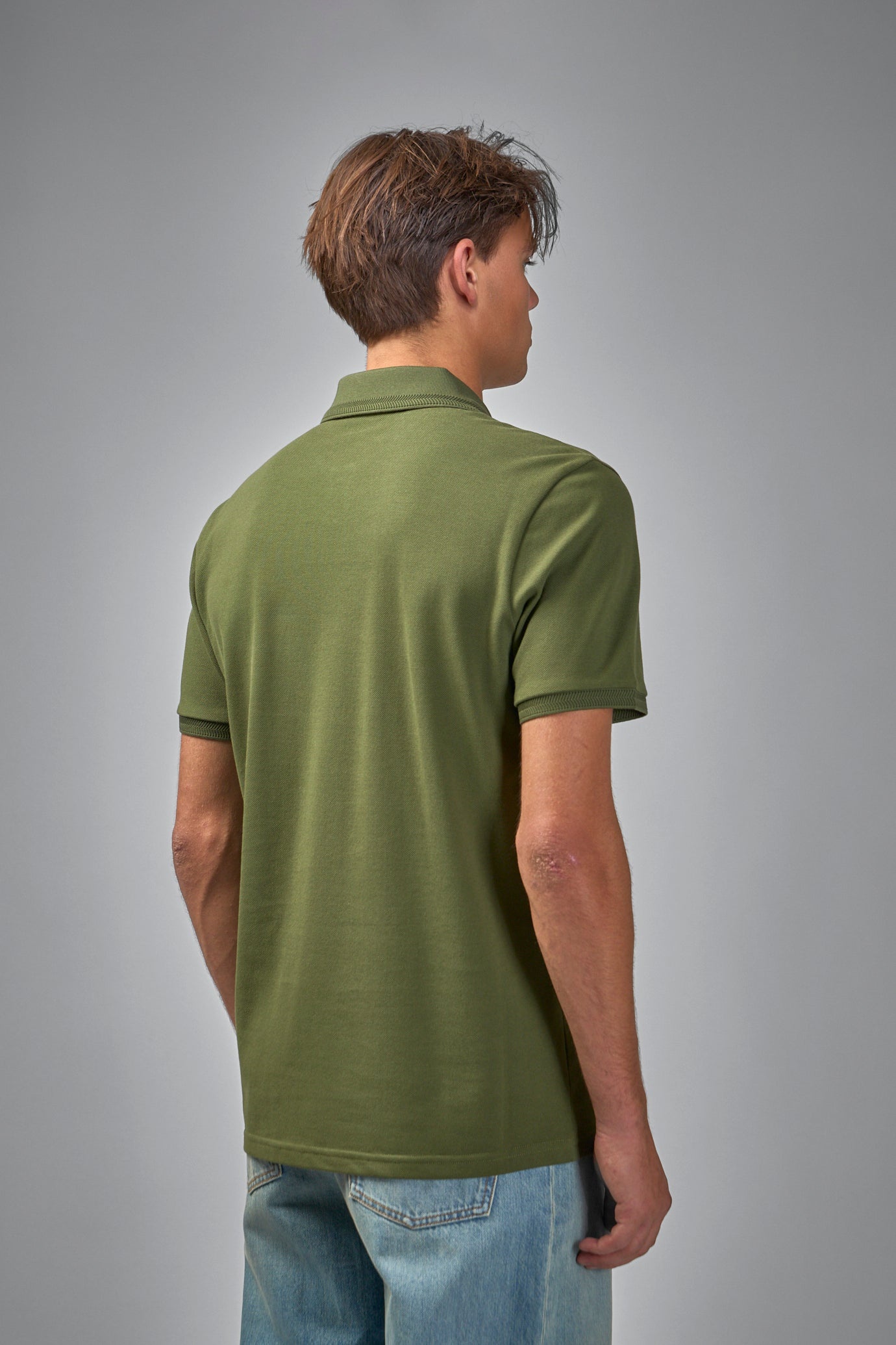 Embroidered Logo Cotton Piquet Polo Shirt - 3
