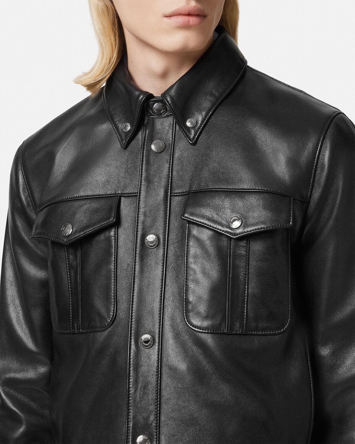 Leather Blouson Jacket - 3