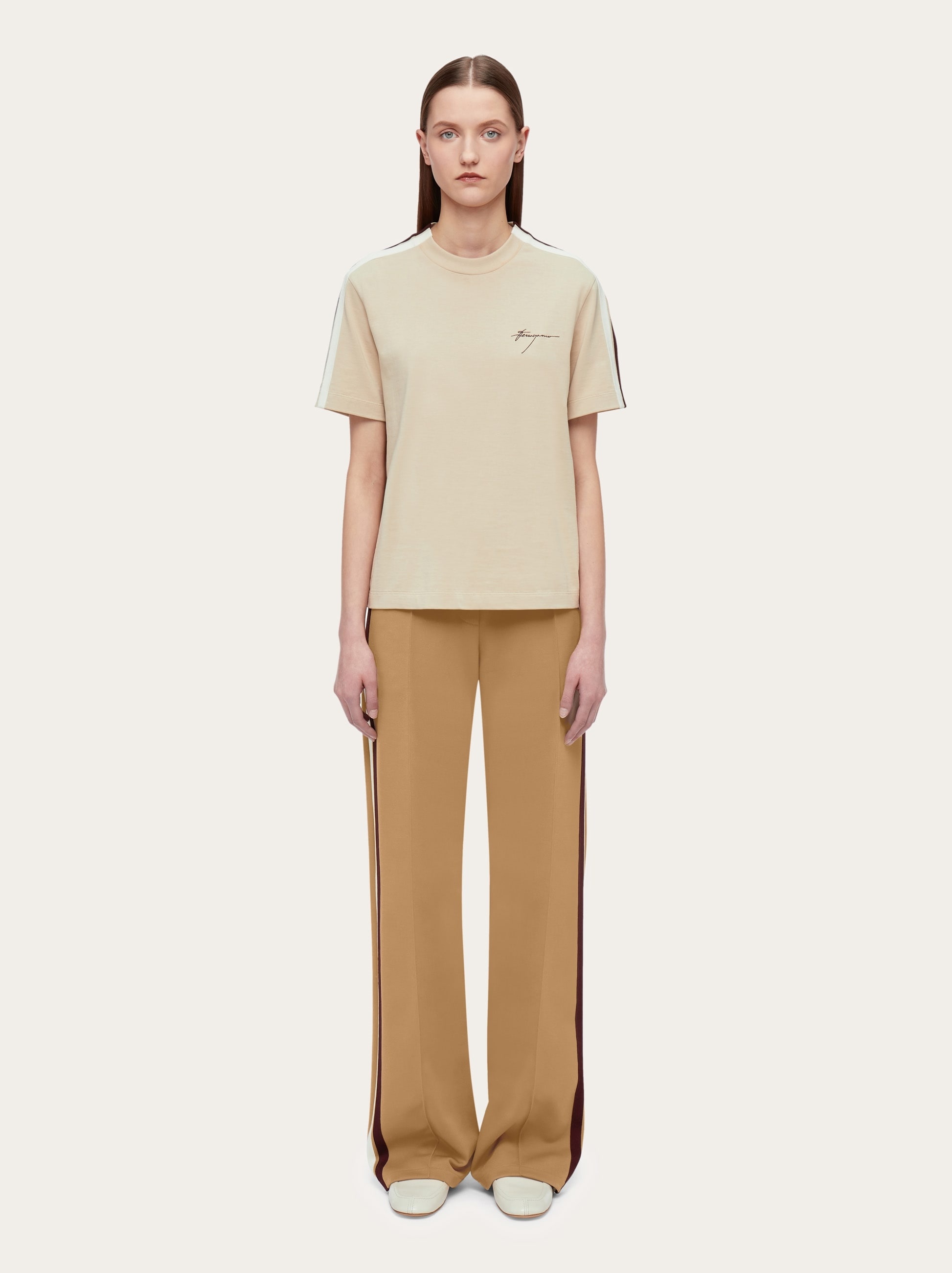 Wide leg tracksuit trouser - 8