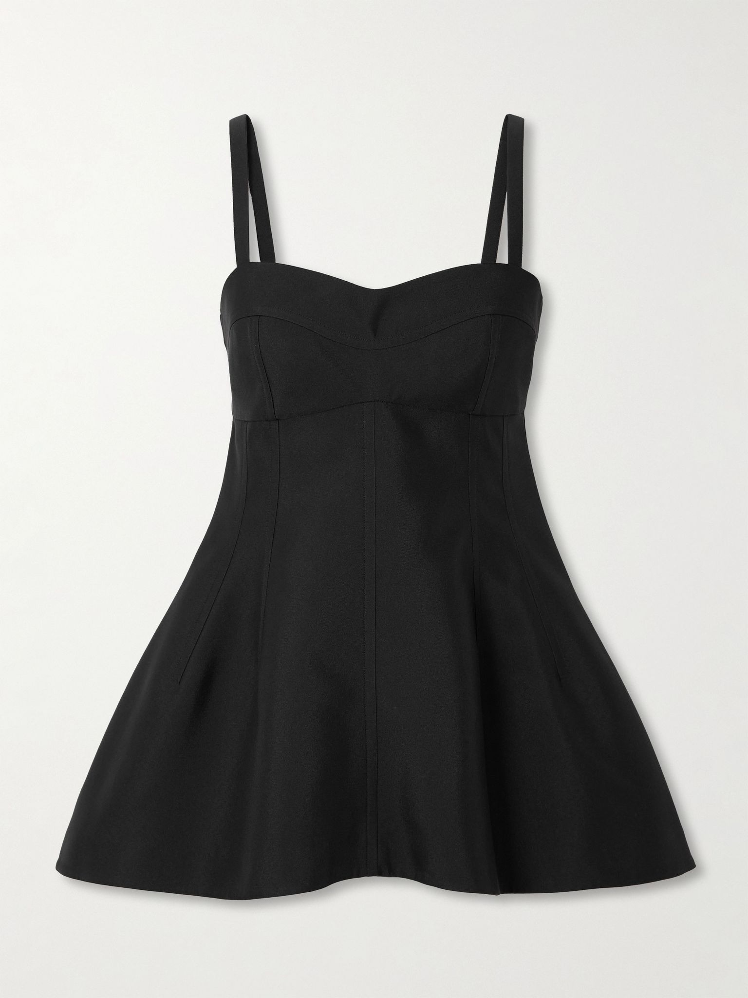 Poplin bustier top Black - 1