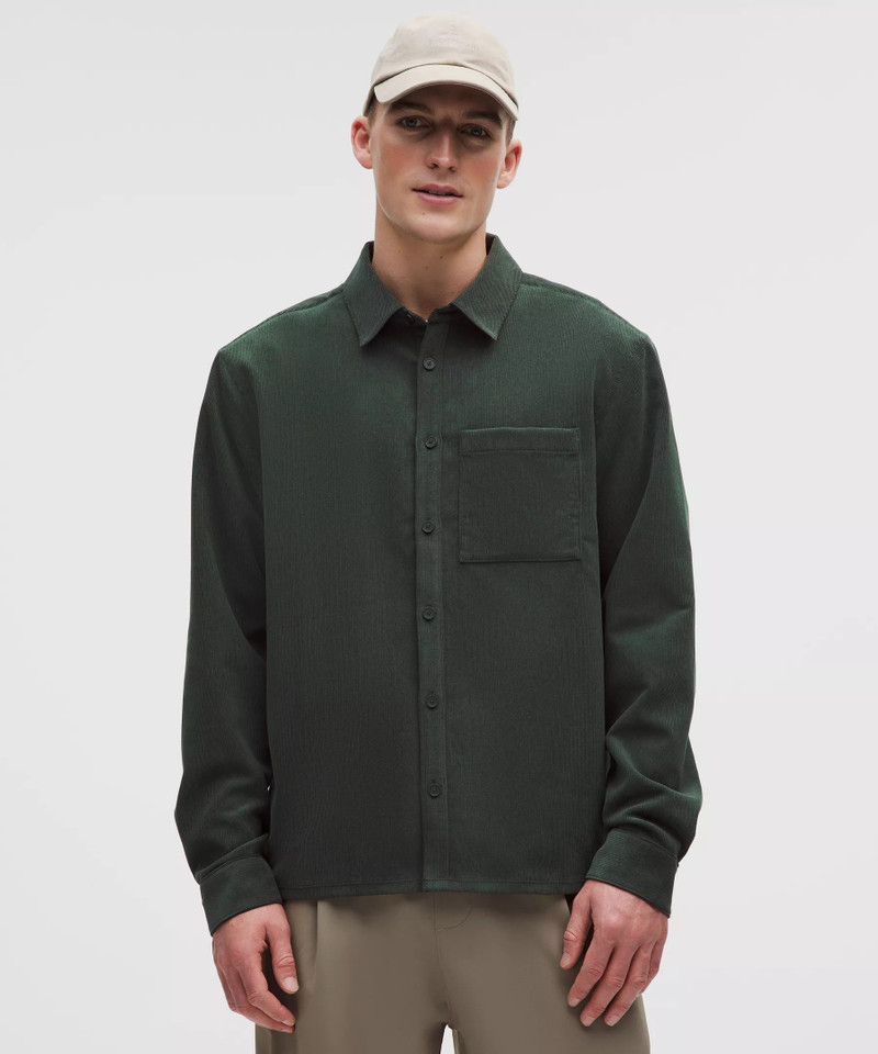 Corduroy Relaxed-Fit Long-Sleeve Button-Up Shirt 1