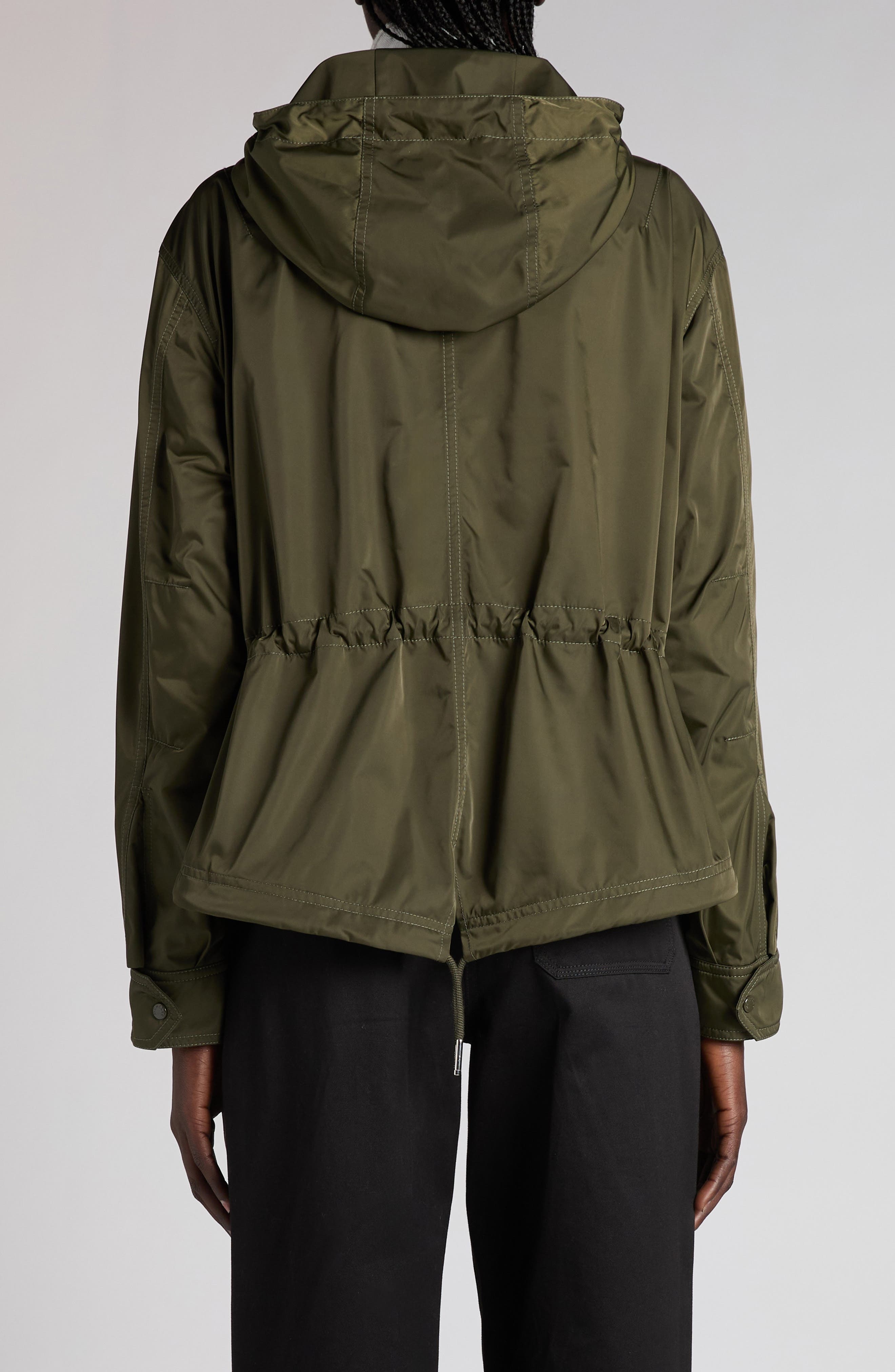 Moncler Noizay Short Parka in Amber Toned Olive at Nordstrom - 2