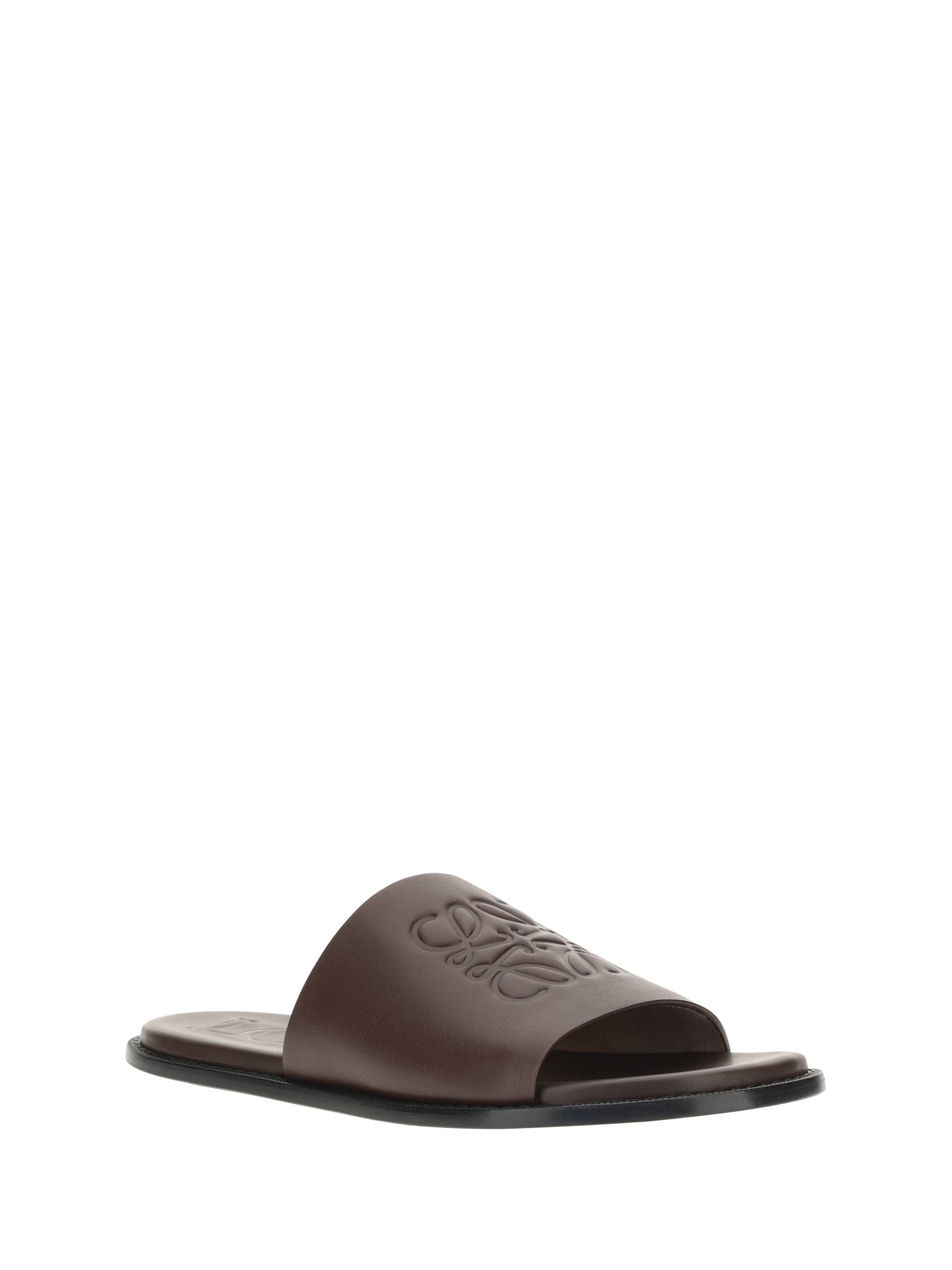 Loewe Men Slide Anagram Flex Sandals - 2