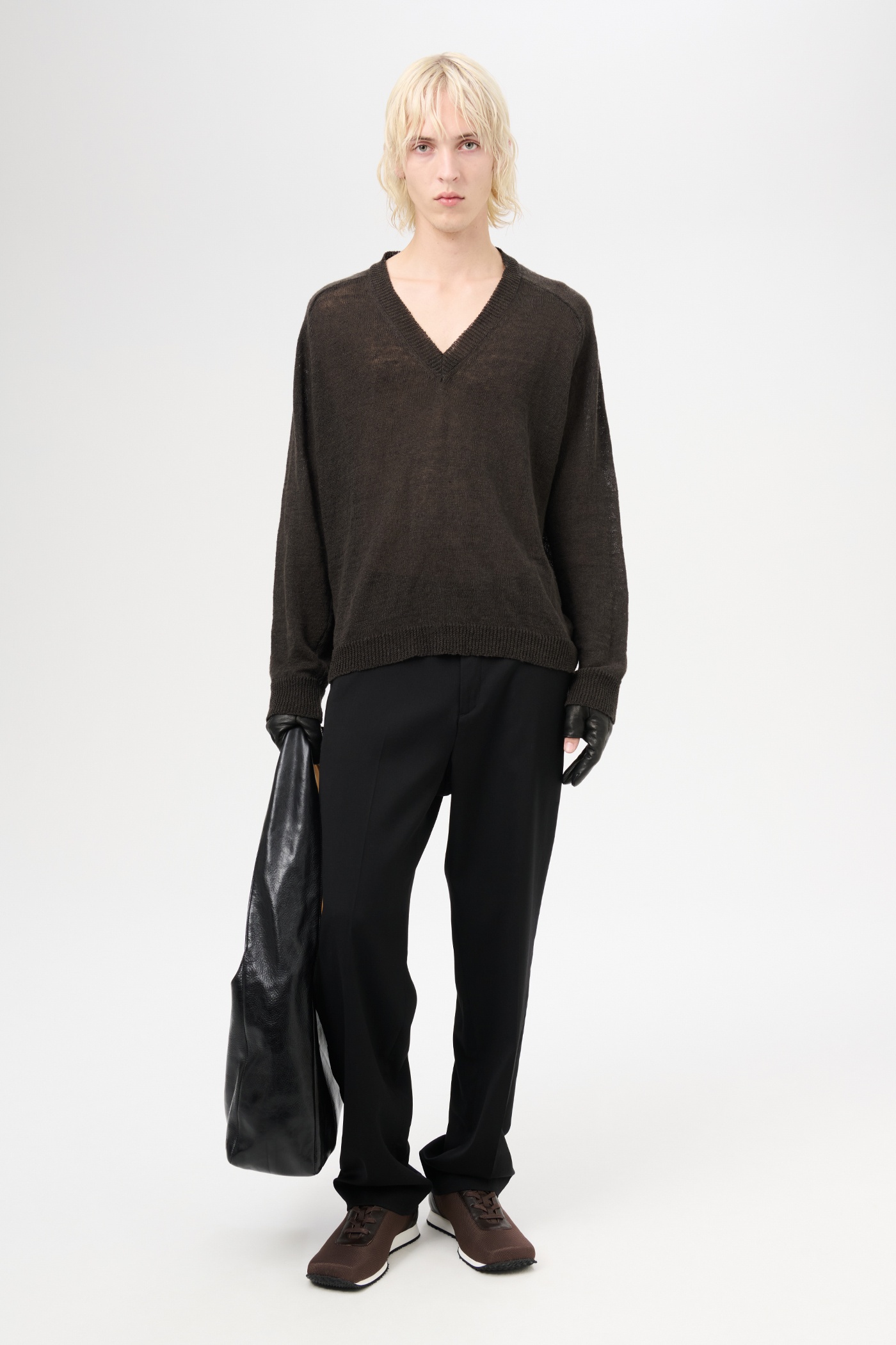 Rue V-Neck Nori Green Cyclone Linen - 2