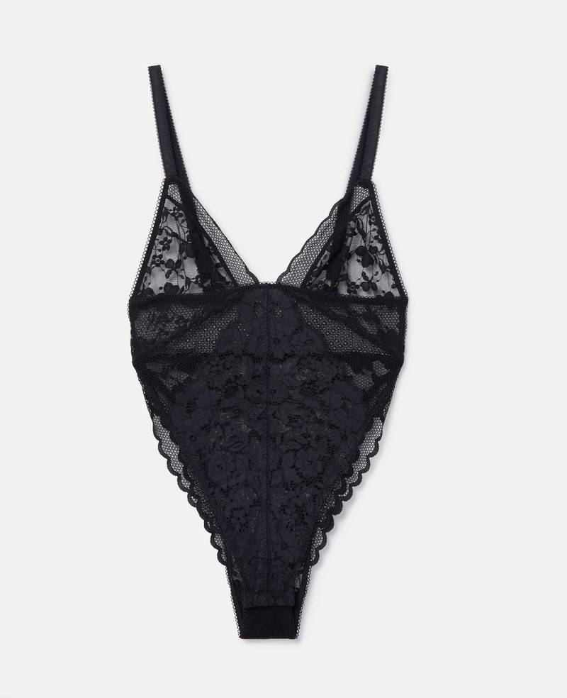 Patchwork Lace High Leg Bodysuit 1