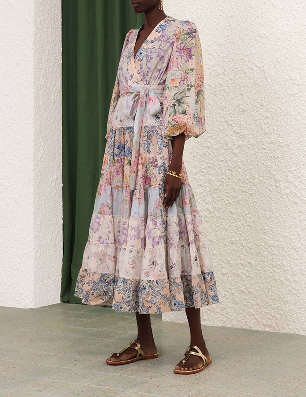 HALLIDAY TIERED MIDI DRESS - 3