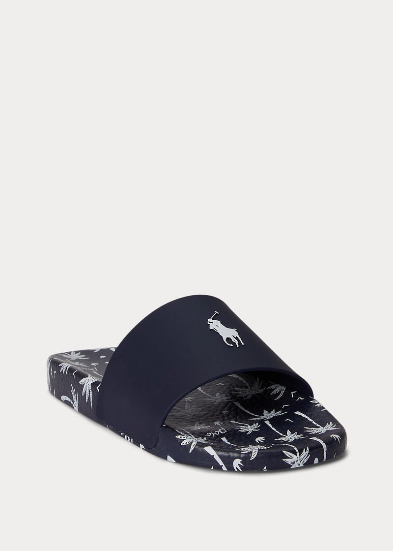 Polo Ralph Lauren Palm-Tree-Print Slide outlook
