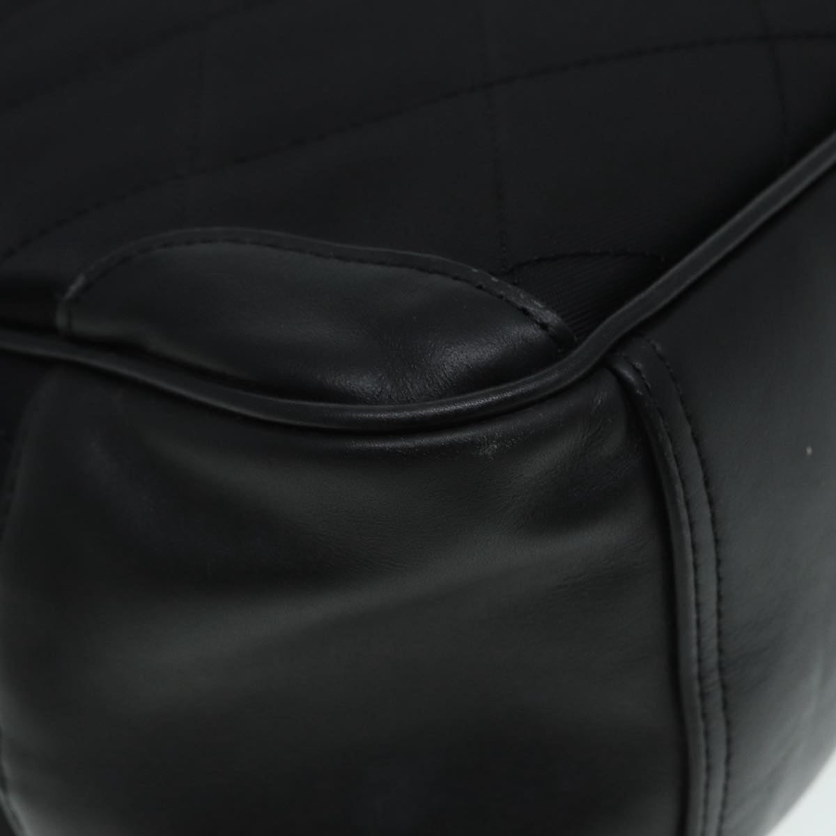 Burberry Hand Bag Nylon Black Silver - 15