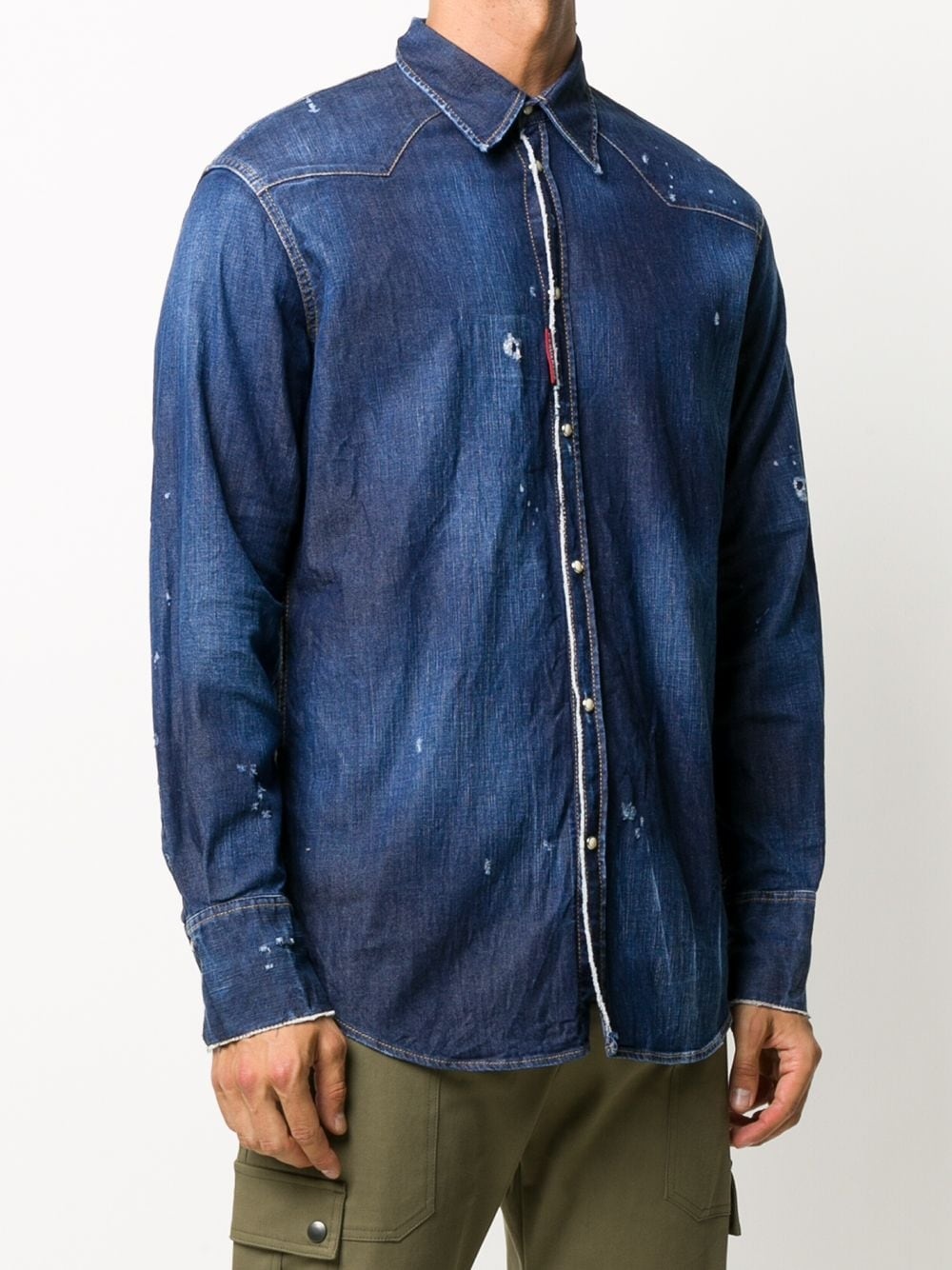 long-sleeve denim shirt - 3