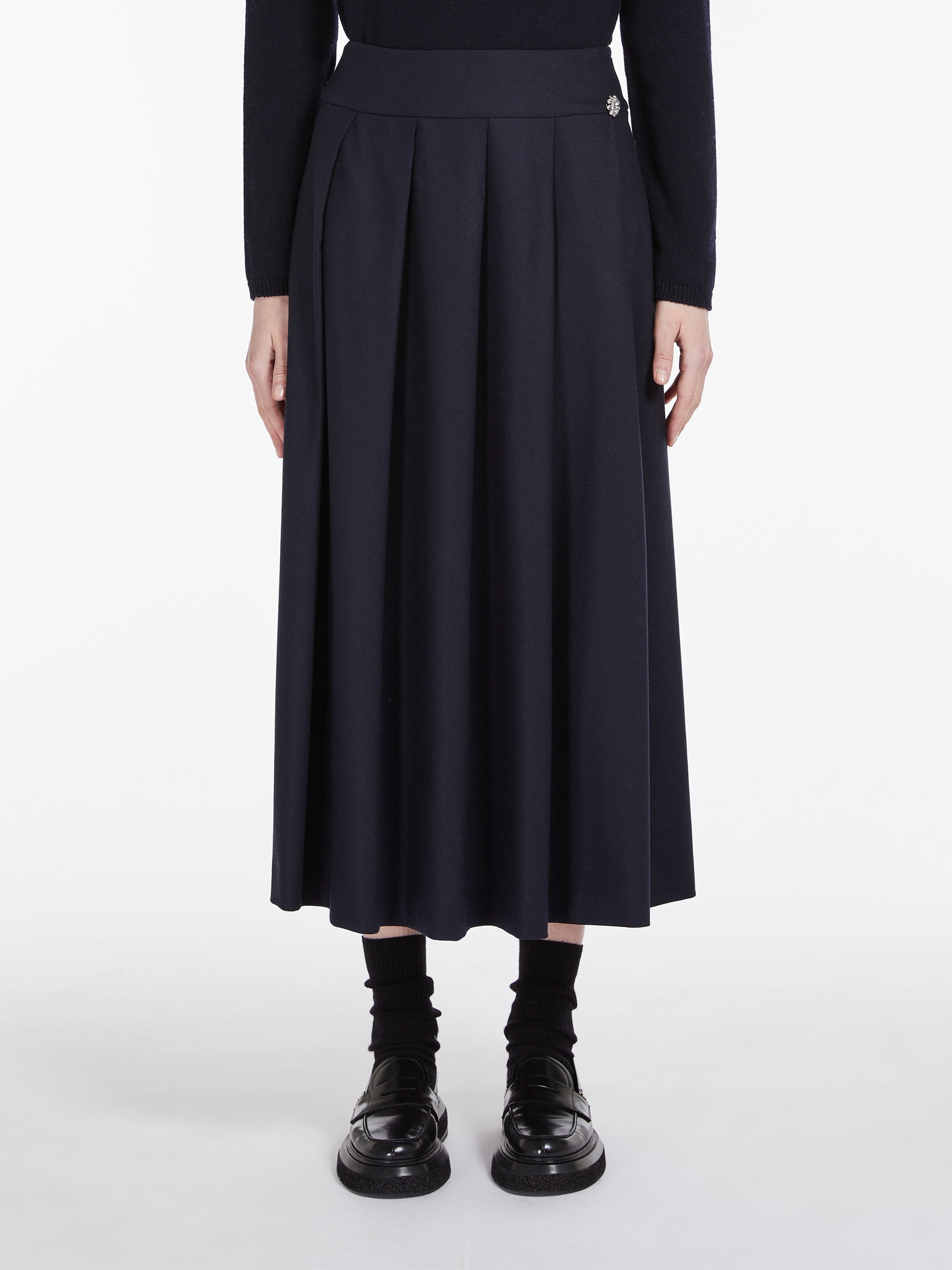 ROMOLO Wool pleated skirt - 3