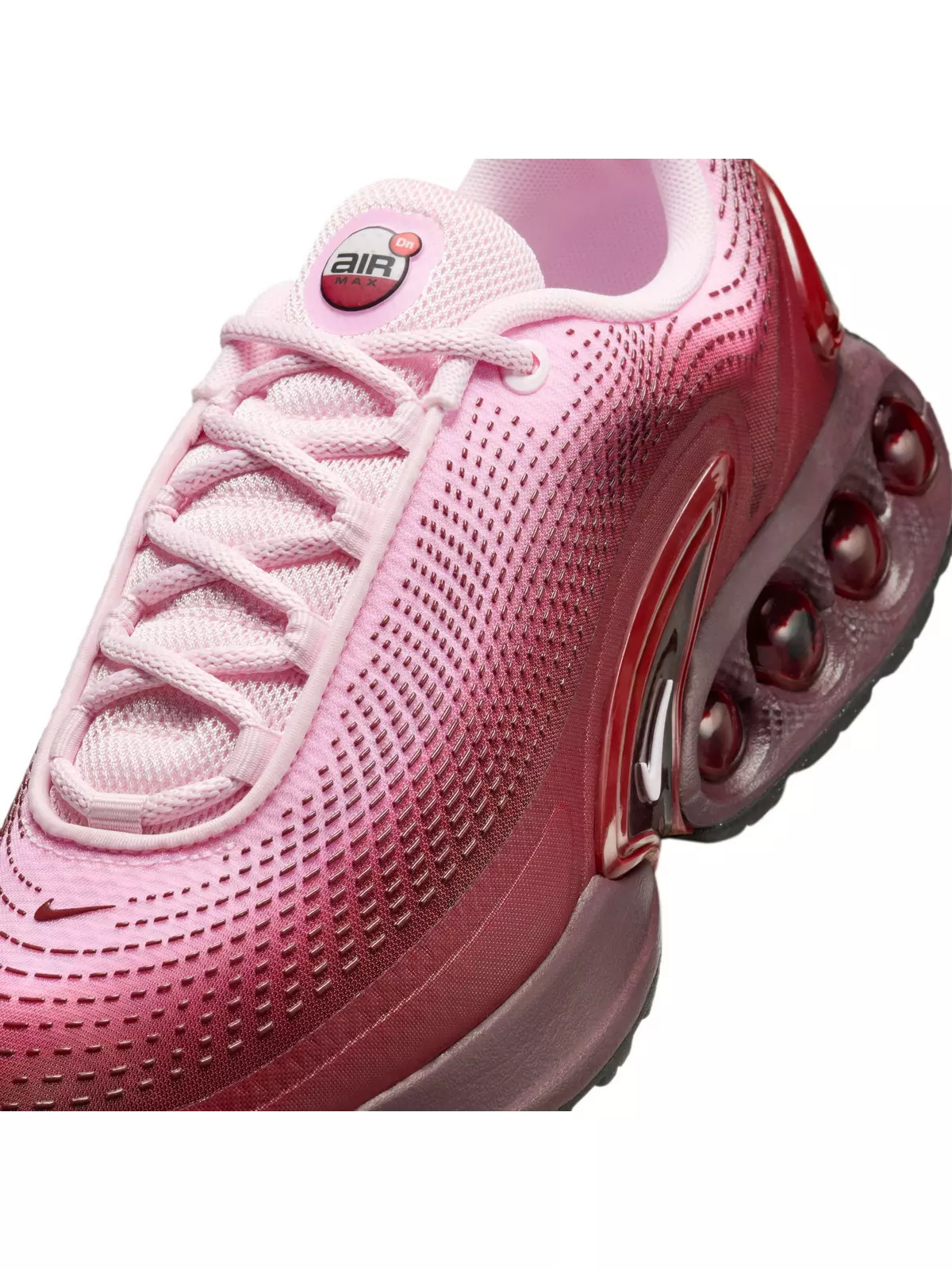 Air Max Dn "Team Red/Pink Foam/Burgundy Crush/Black" Women's Shoe - 8