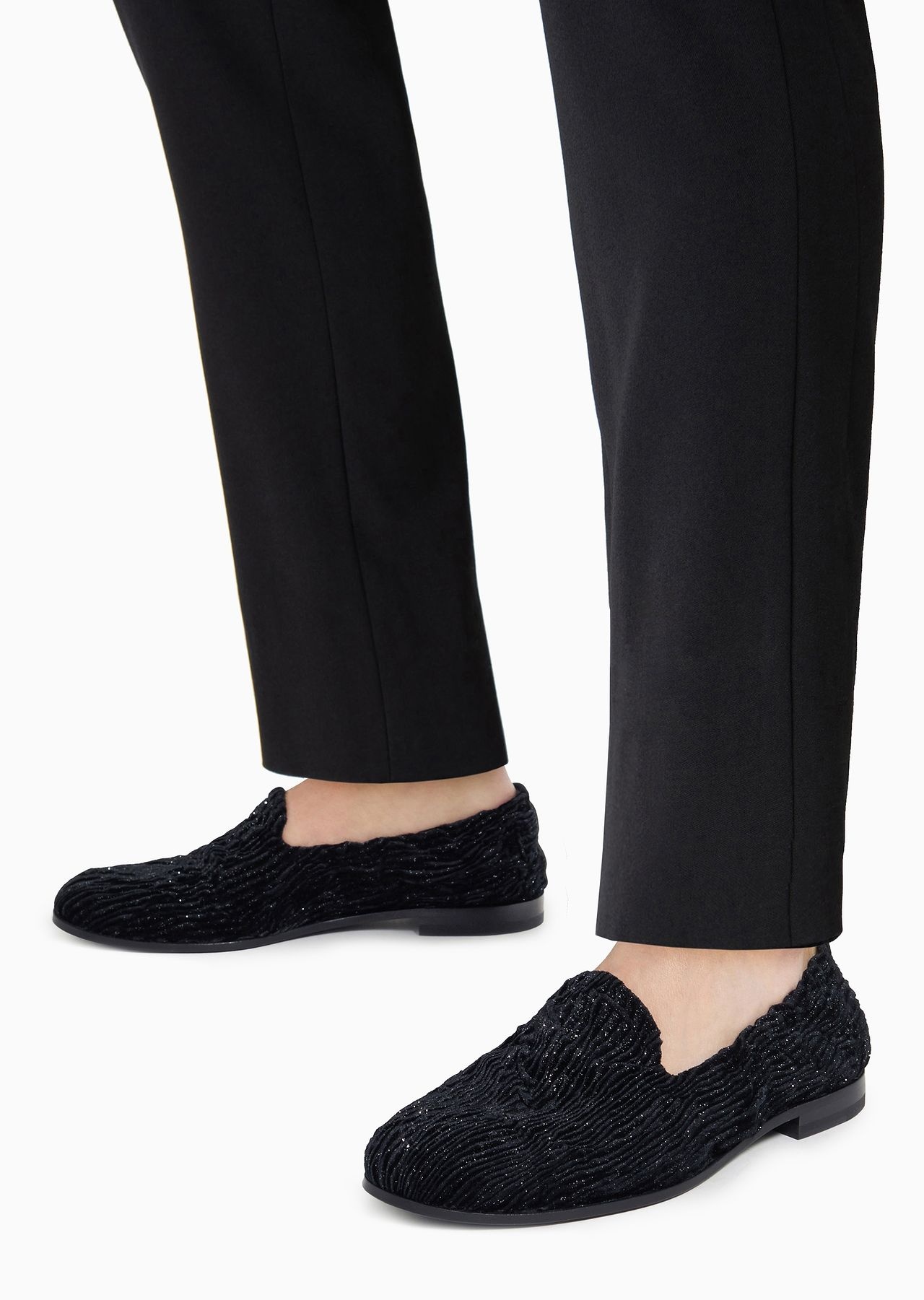 Giorgio’s loafers in textured velvet - 7