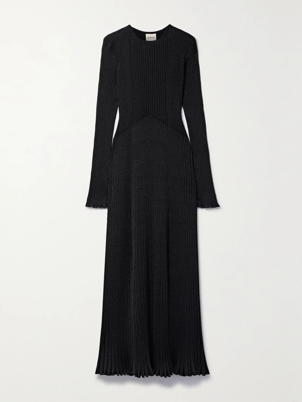Okla Metallic Ribbed Wool-blend Maxi Dress - 1