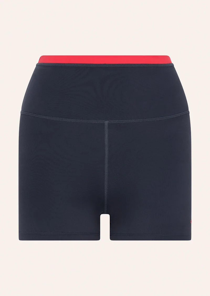VITA 2.5" BIKE SHORT IN MARINE BLUE & STRAWBERRY - 1