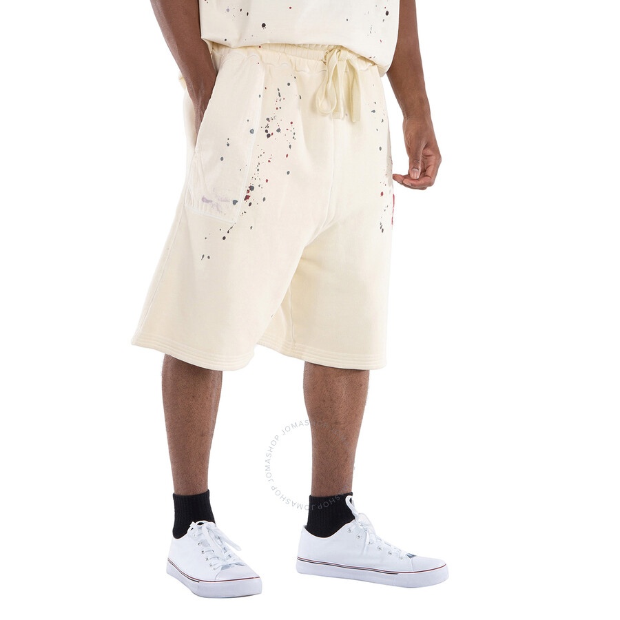 A Cold Wall Studio Paint-Splatter Cotton Track Shorts - 4