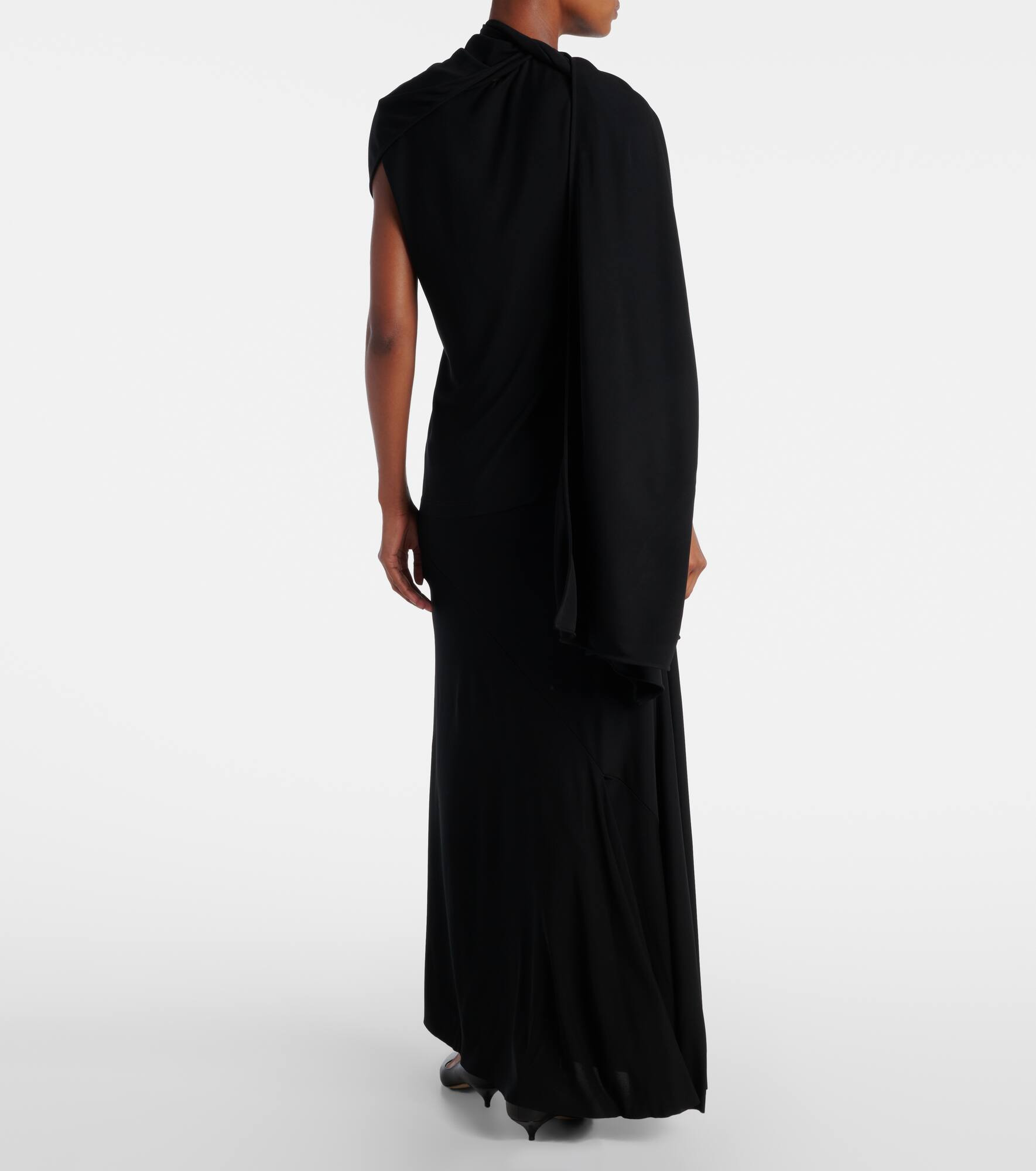 Isadra draped jersey top - 3