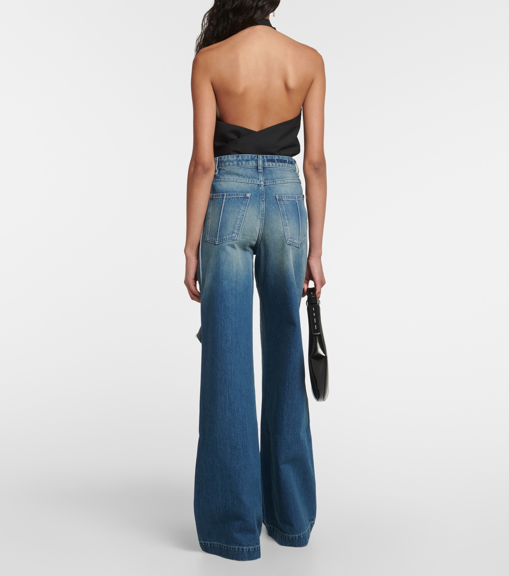 PETER DO Distressed high-rise straight-leg jeans, Sale up to 70% off