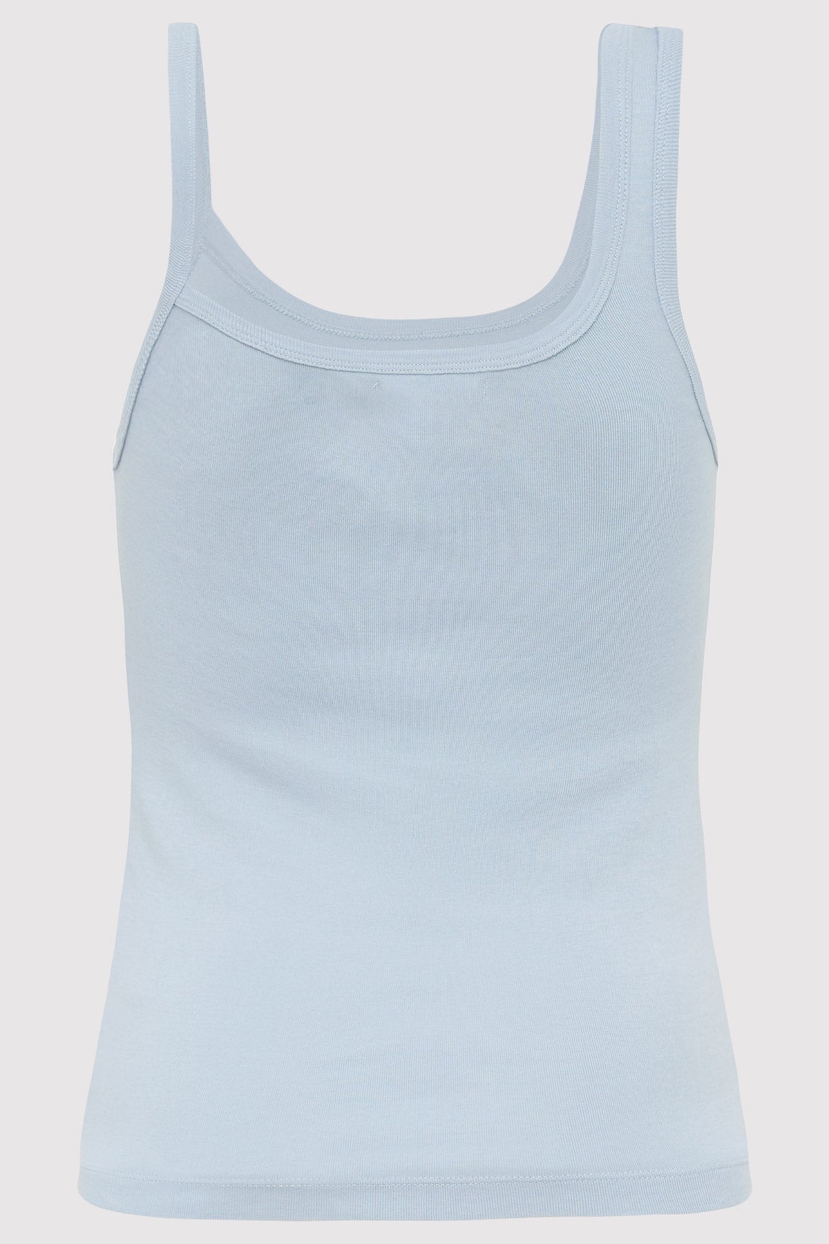 Organic Cotton Asymm Tank - Stone Blue - 6