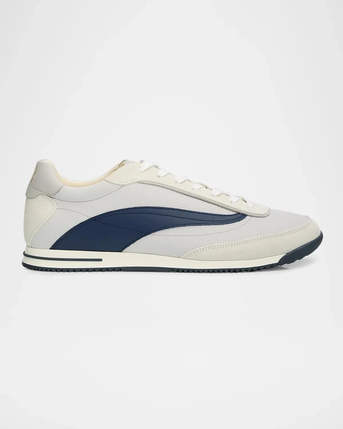 Men's Techno Textile and Nubuck Low-Top Sneakers - 1