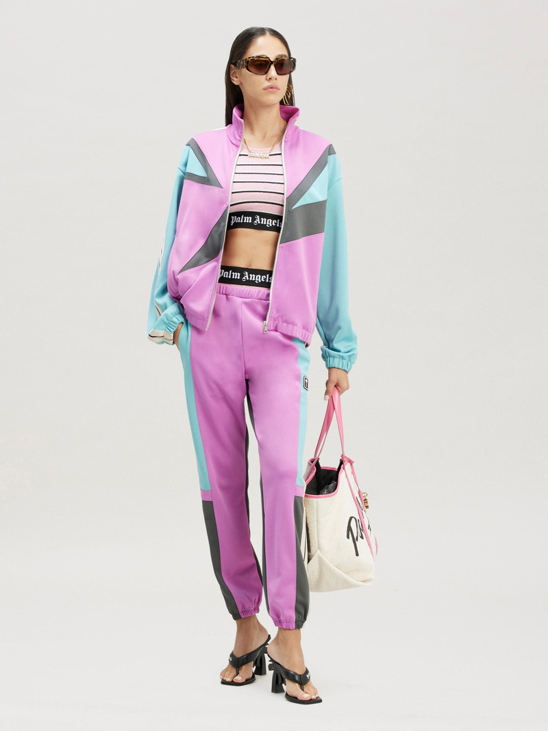 Palm Angels Striped Knit Logo Top outlook