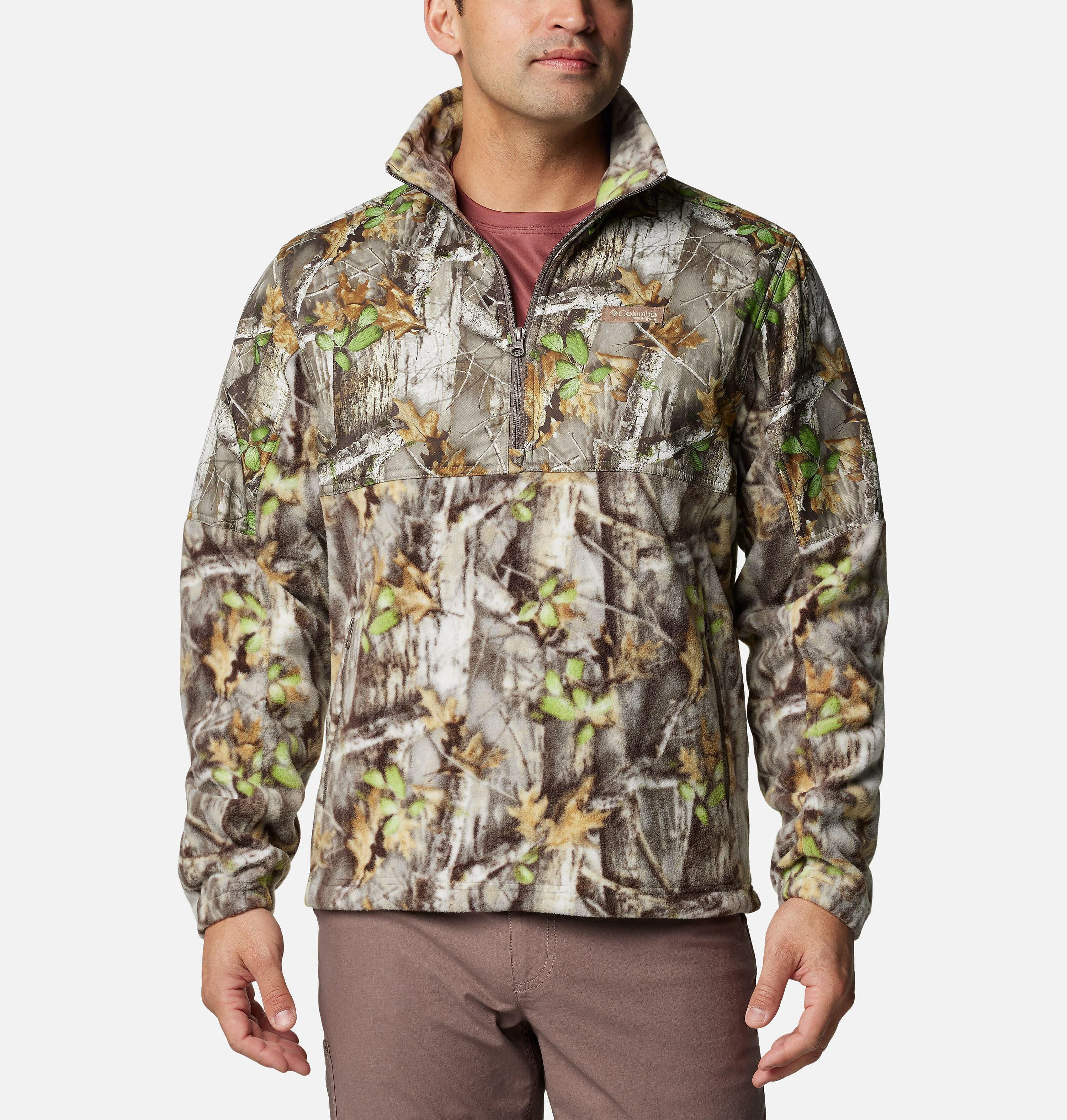 Men's PHG Fleece Overlay II Quarter Zip Fleece Pullover - 1
