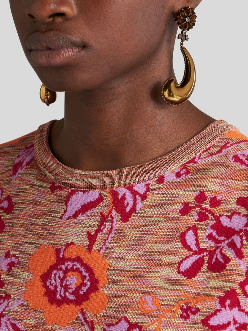 Gold-tone crystal earrings 3