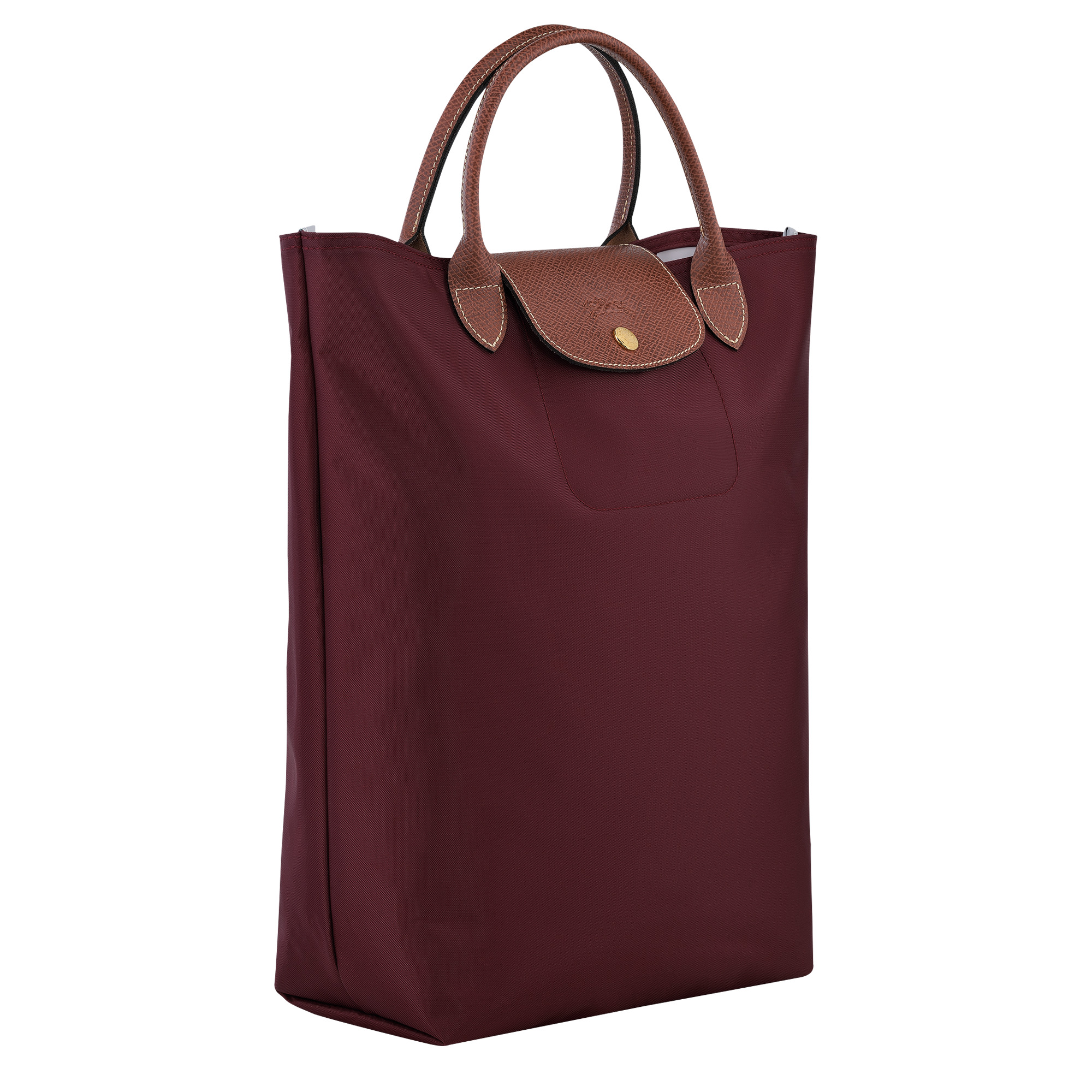Le Pliage M Tote bag Burgundy - Canvas - 3