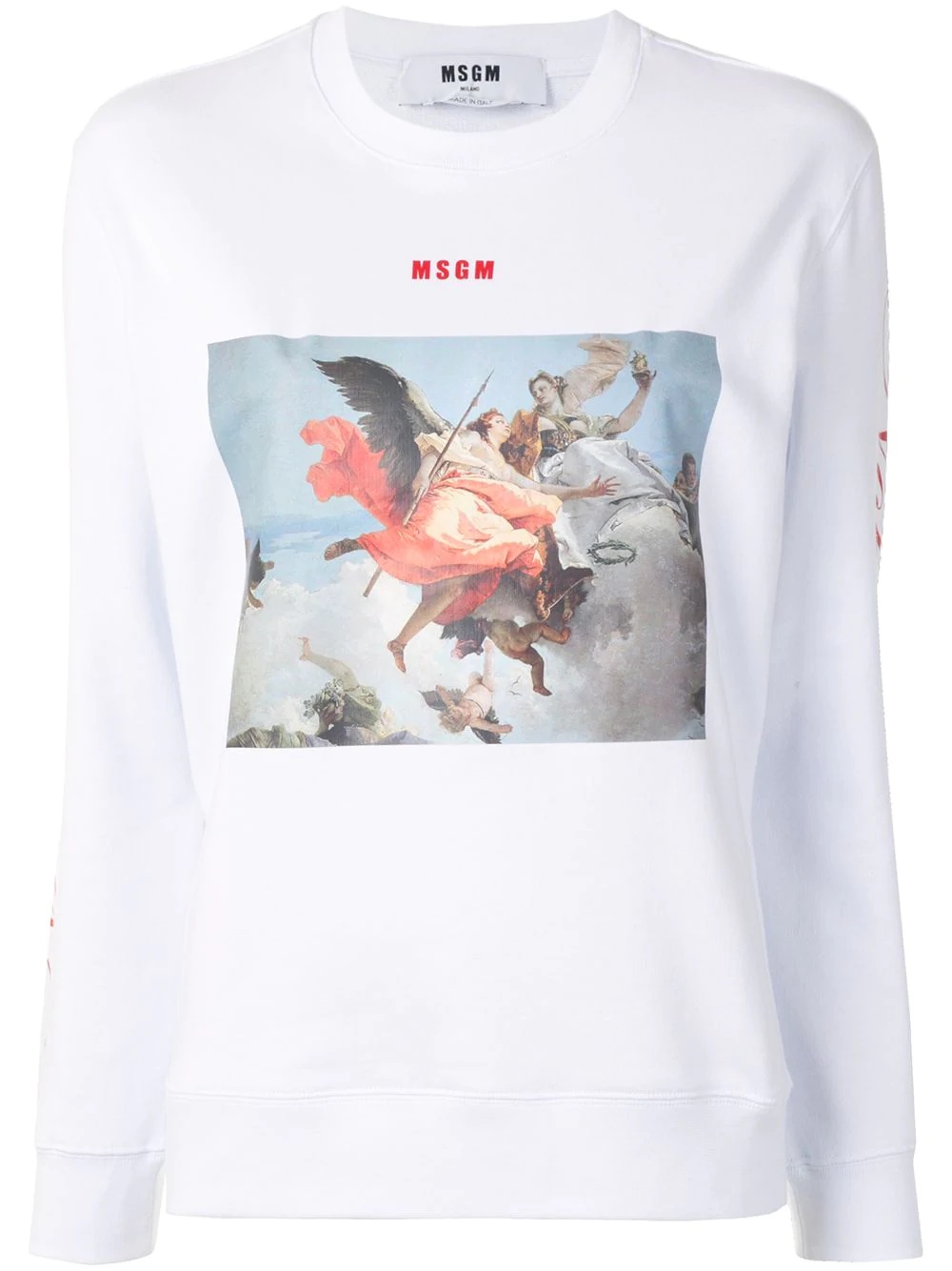 painting print sweatshirt - 1