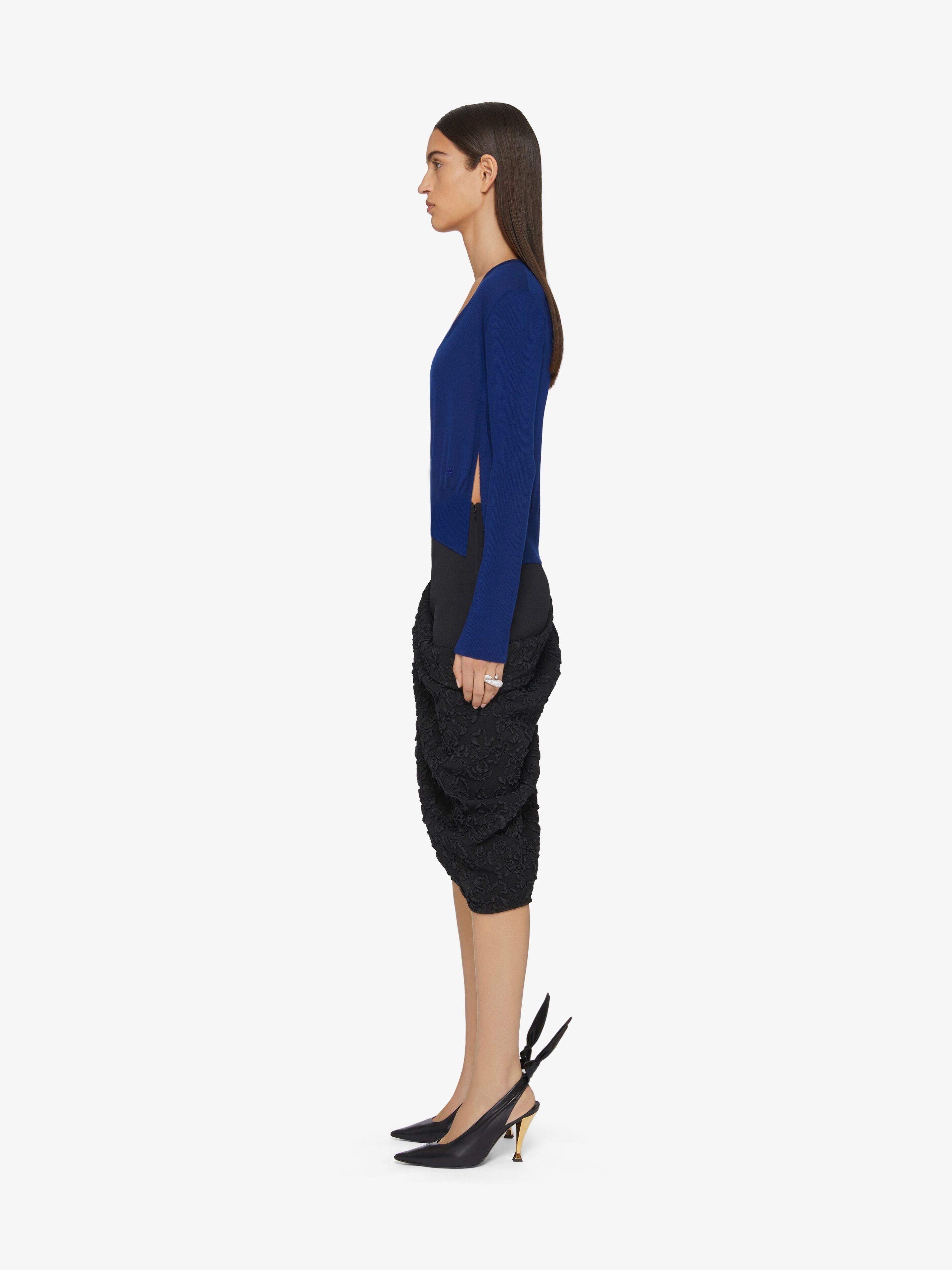 SWEATER SLIM IN CASHMERE AND SILK - 3