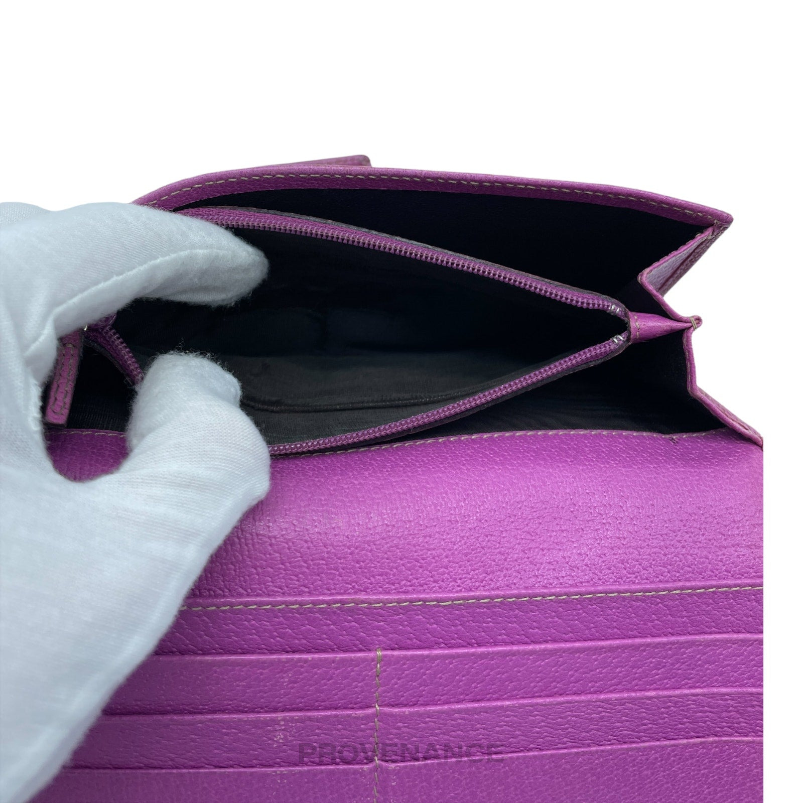 Gucci GG Canvas Long Wallet - Fuchsia - 8