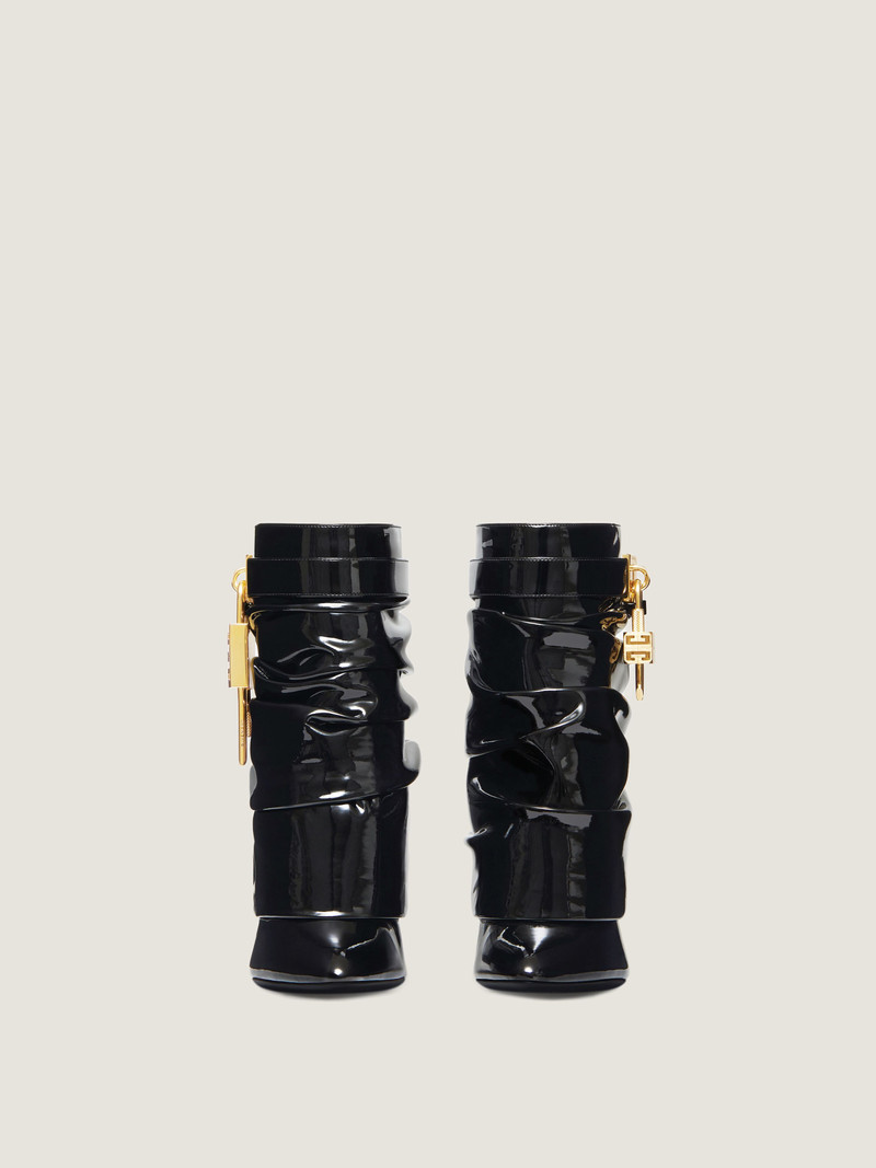Givenchy SHARK LOCK STILETTO ANKLE BOOTS IN LATEX outlook
