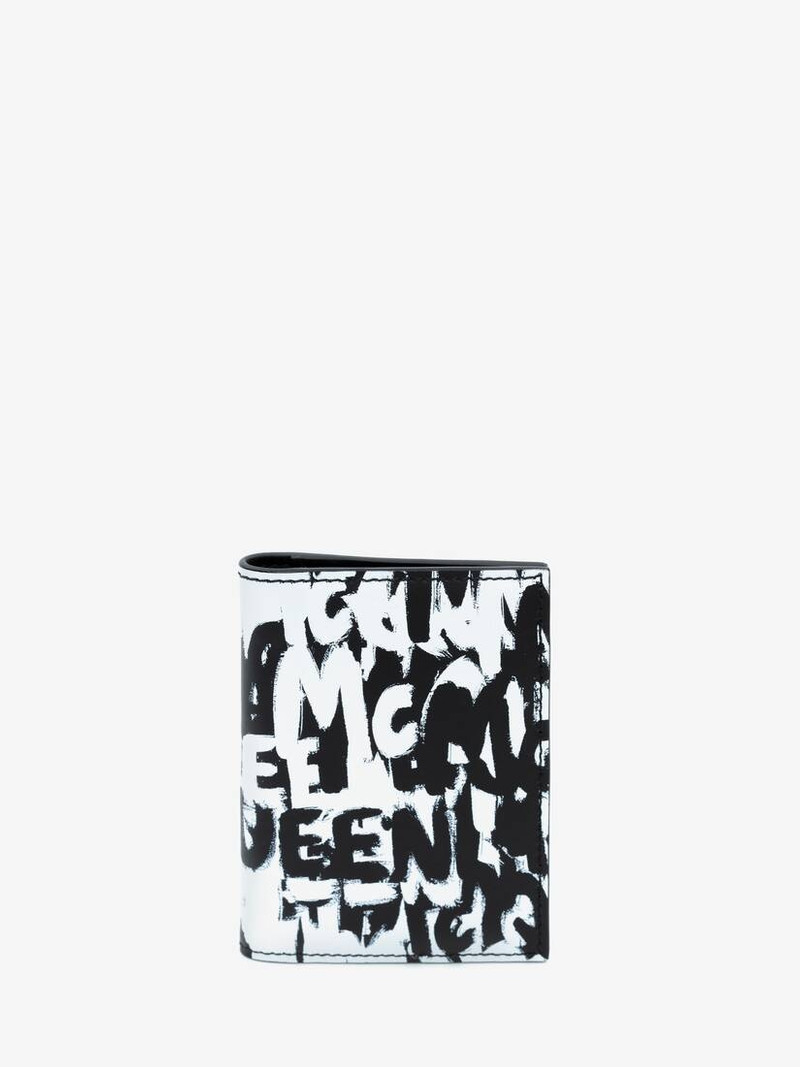 Mcqueen Graffiti Pocket Organiser in Black/white 1