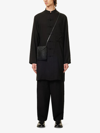 Yohji Yamamoto Wide-leg relaxed-fit linen-blend trousers outlook