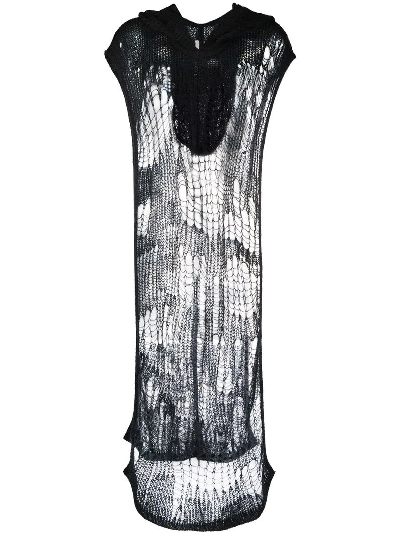 Spider knitted poncho 1