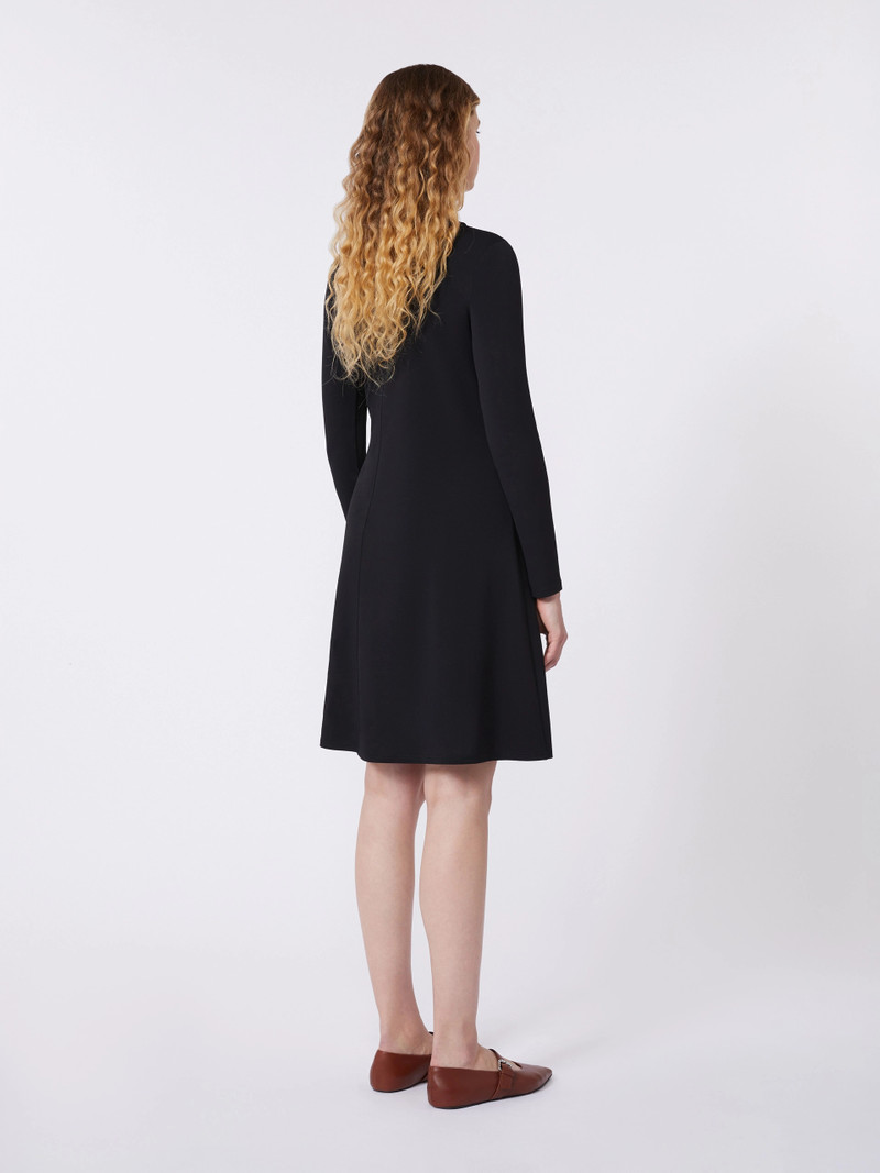 RETE Crepe jersey dress - BLACK 4