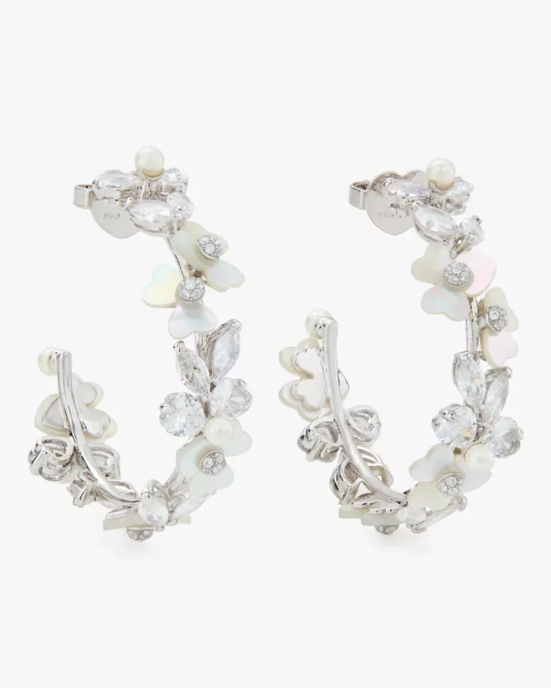 Precious Pansy Hoops - 1