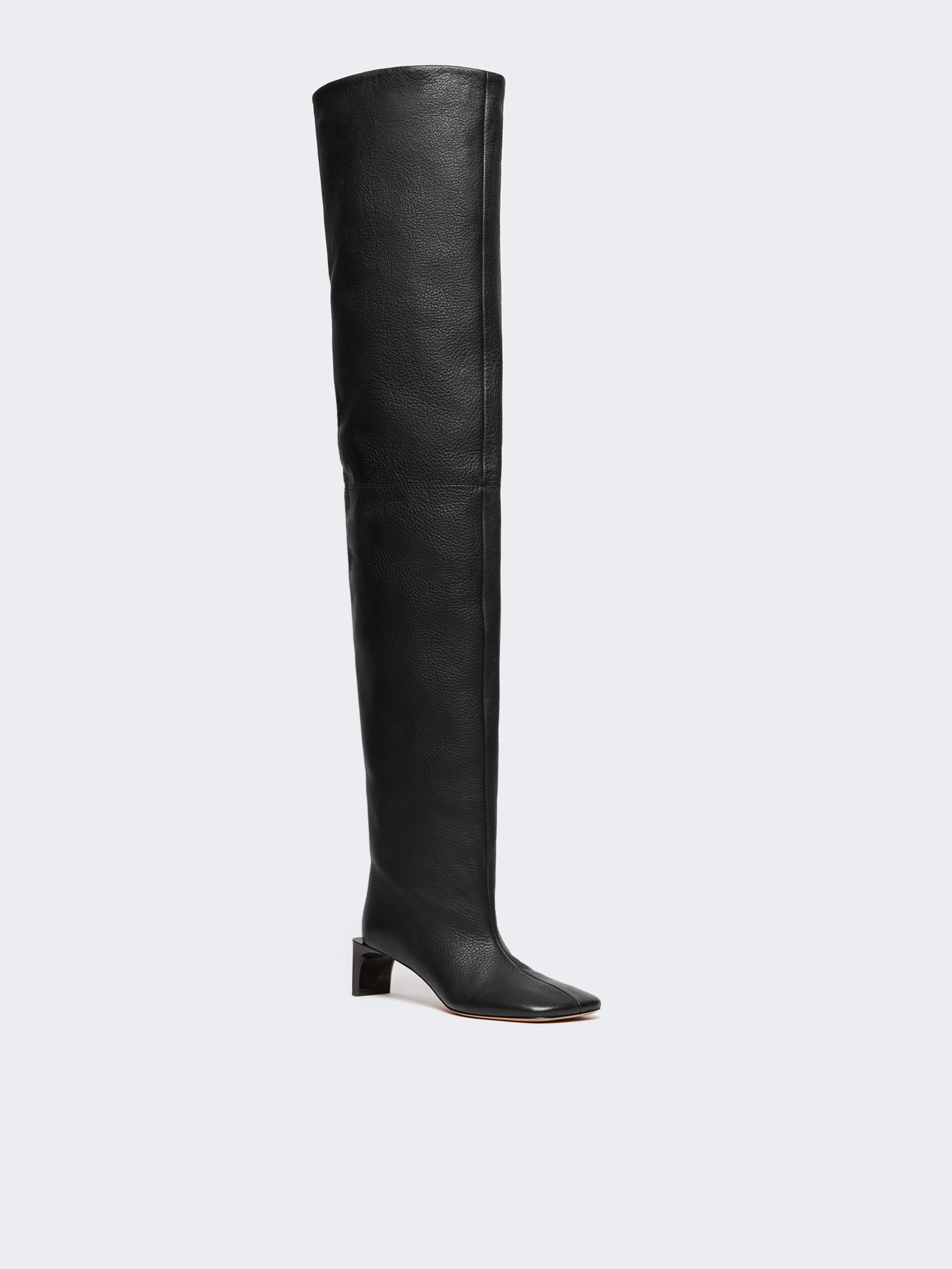 AGGRAVI1234 Thigh-high calfskin boots - RUNWAY - 2