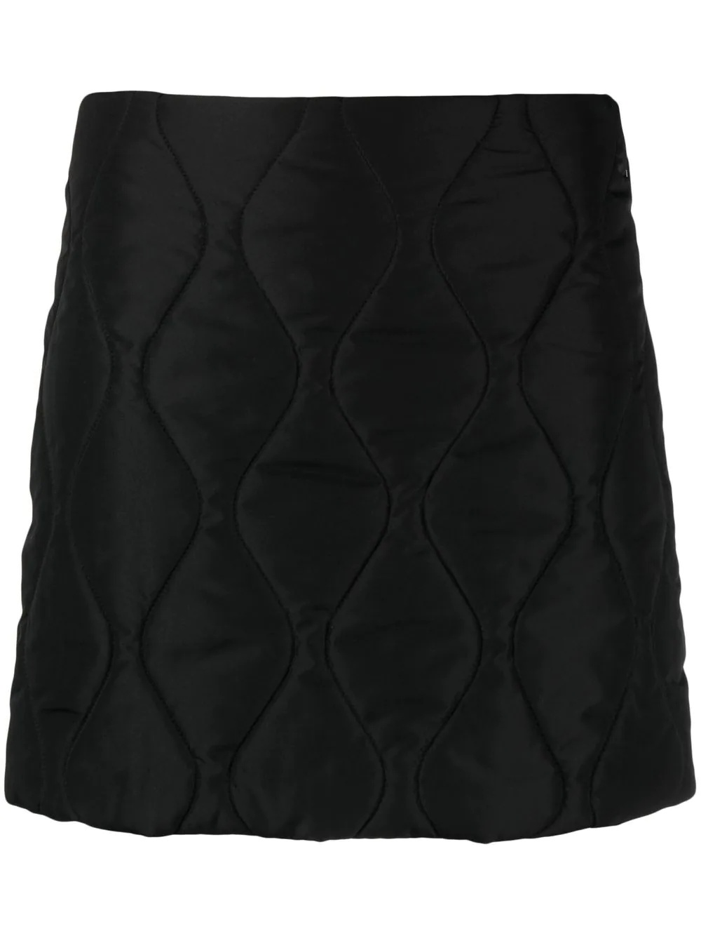 quilted-effect mini skirt - 1