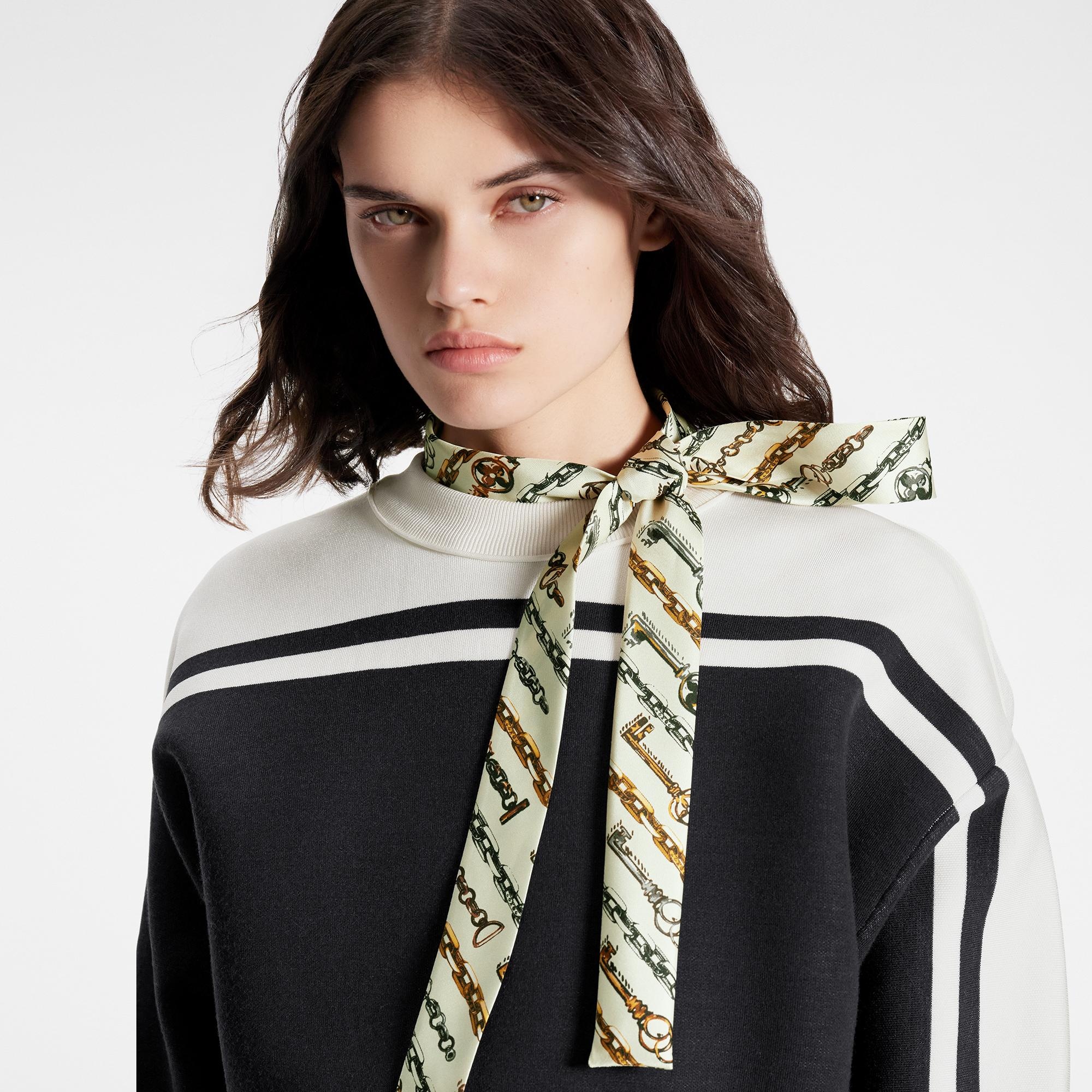 Block Knit Cropped Sweater - 4