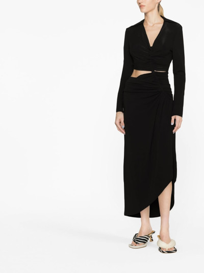 Off-White cut-out draped dress outlook