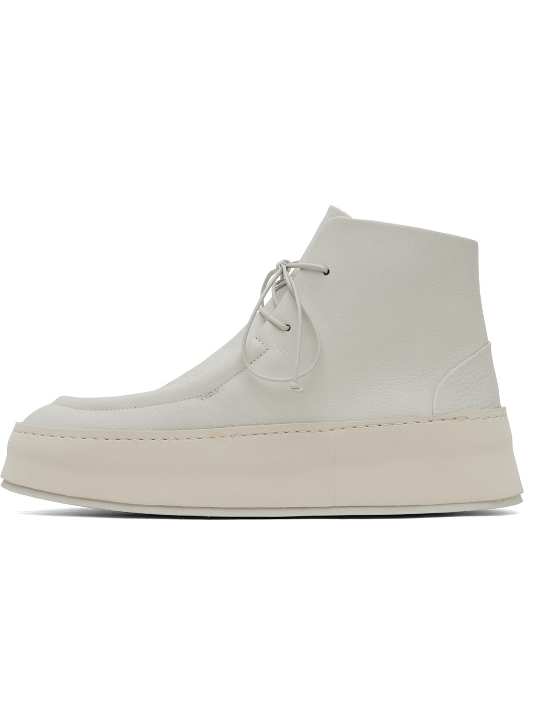 SSENSE Exclusive White Cassapana Ankle Boots - 3