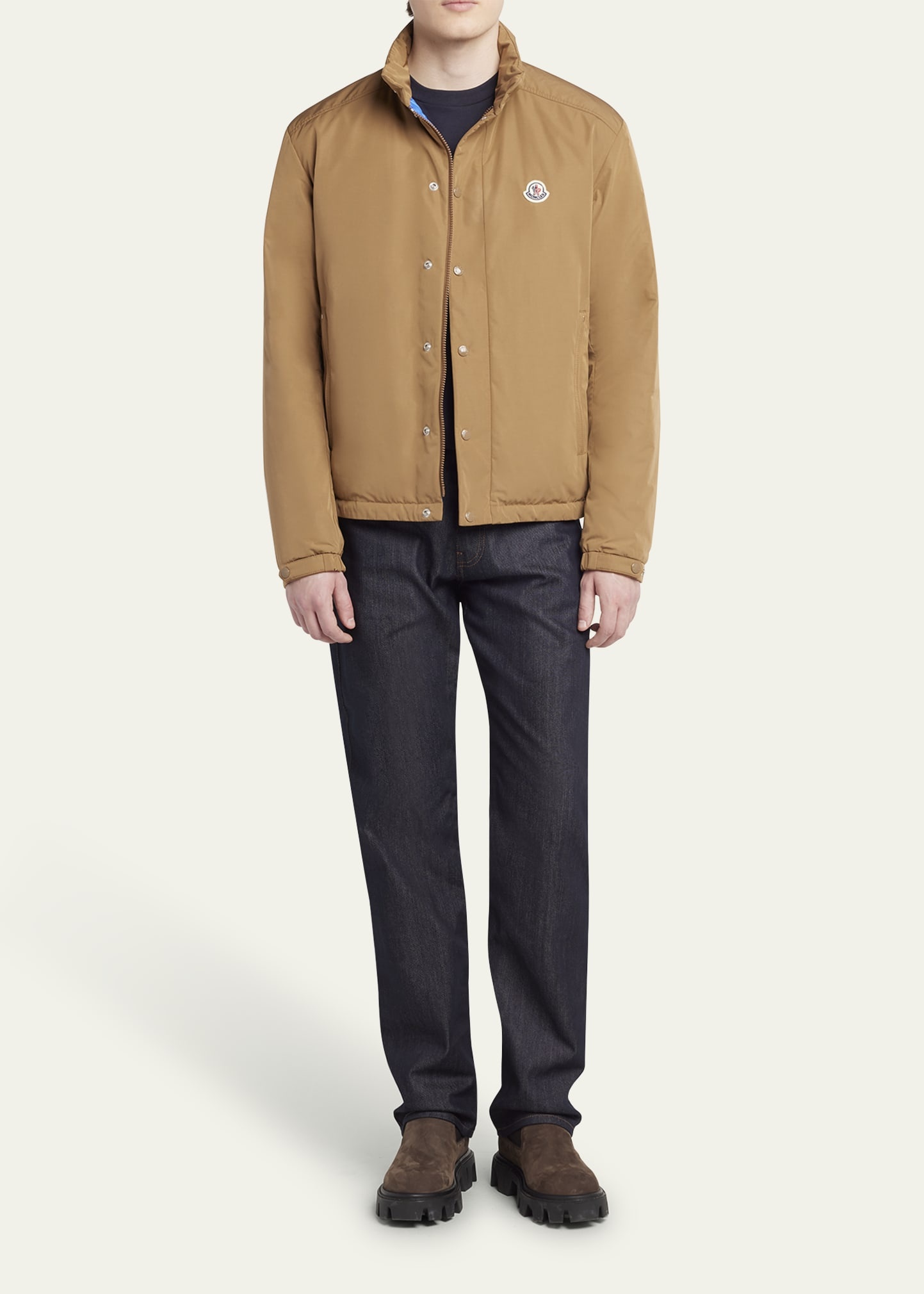 Men's Archivio Tan Micro Soft Light Padded Epin Jacket - 2