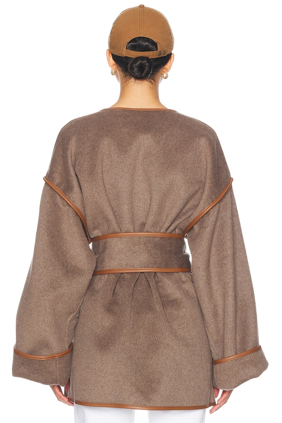 Wool Blend Blanket Coat - 4
