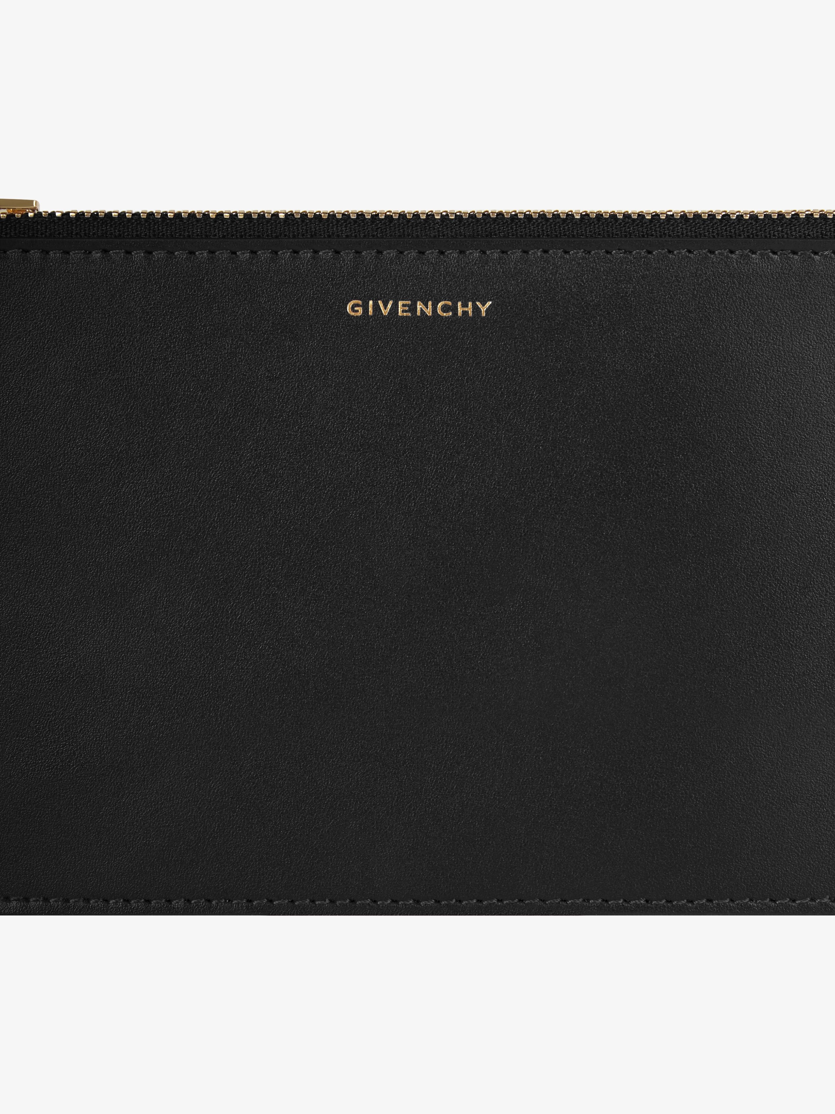 4G FLAT POUCH IN LEATHER - 3