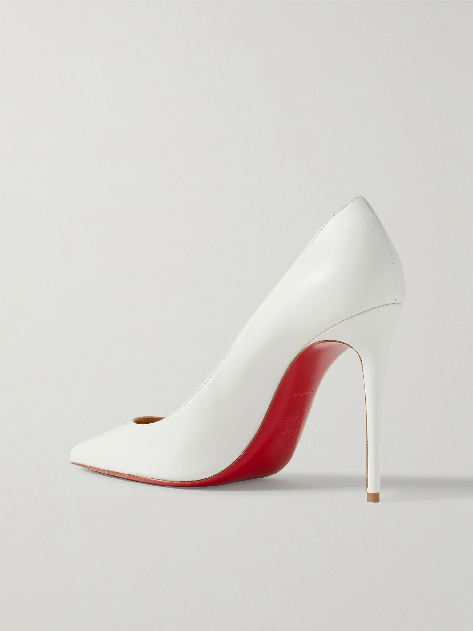Kate 100 leather pumps White - 3