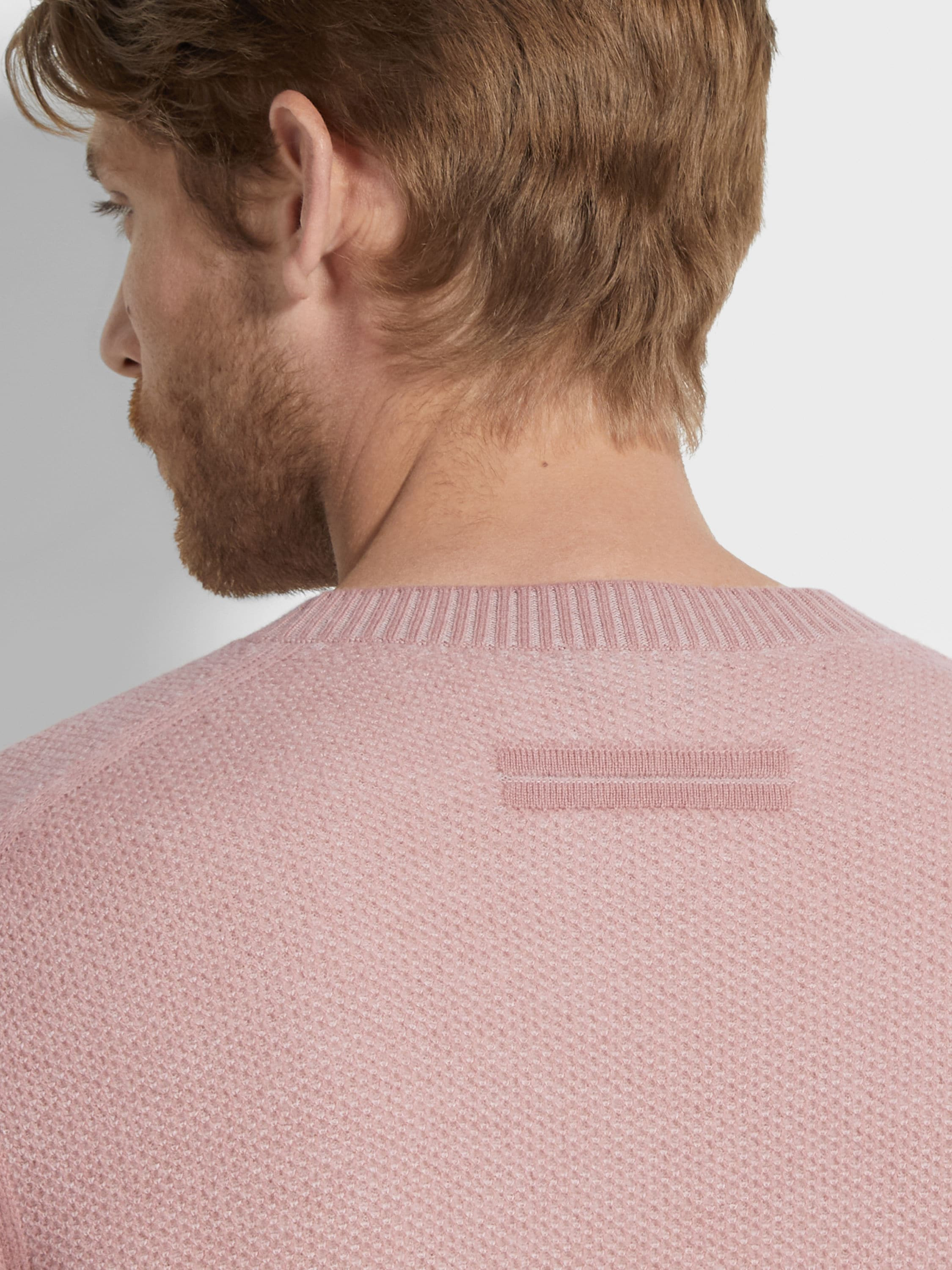 DUST PINK OASI CASHMERE CREWNECK - 2